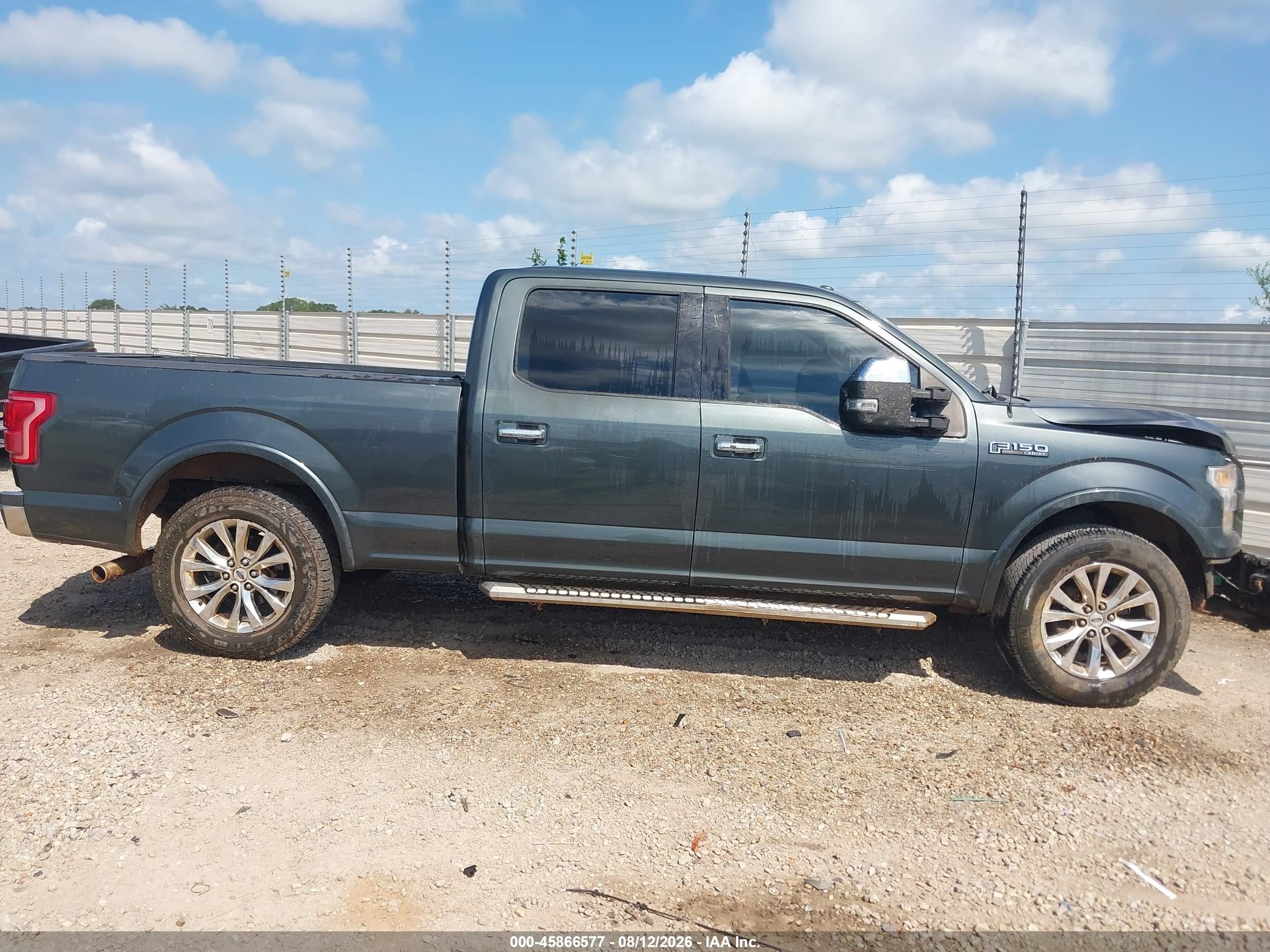 2015 Ford F-150 Lariat Black vin: 1FTEW1CF5FKE70080