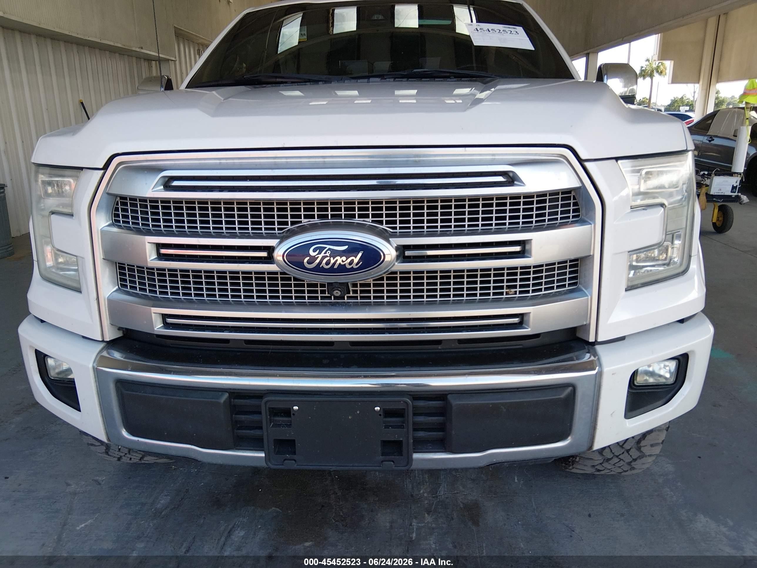 2015 Ford F-150 King Ranch/lariat/platinum/xl/xlt Белый vin: 1FTEW1CF6FFC36149