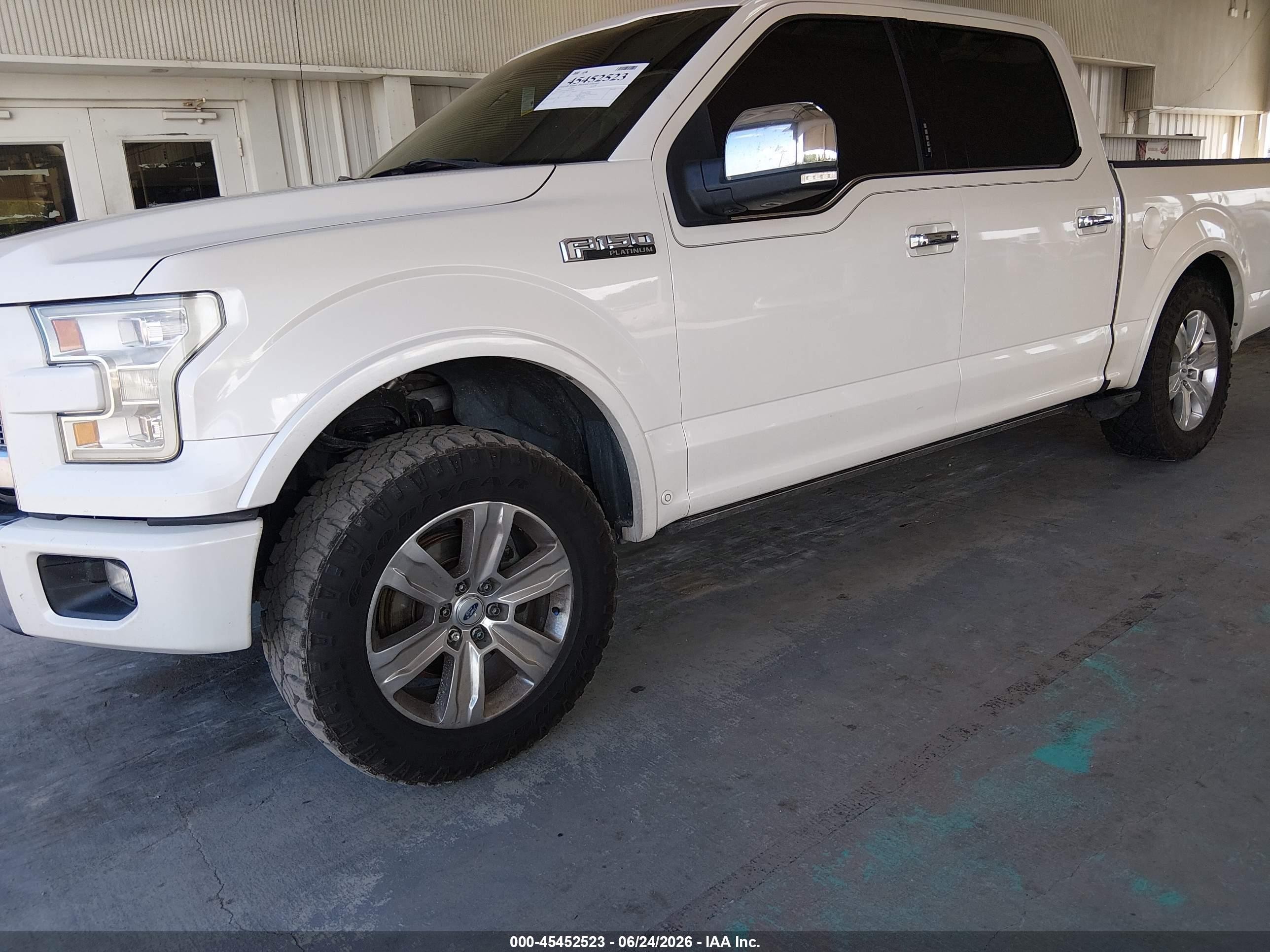 2015 Ford F-150 King Ranch/lariat/platinum/xl/xlt Белый vin: 1FTEW1CF6FFC36149