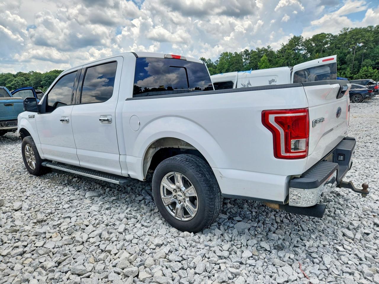 2015 Ford F150 Supercrew White vin: 1FTEW1CF6FKE98373