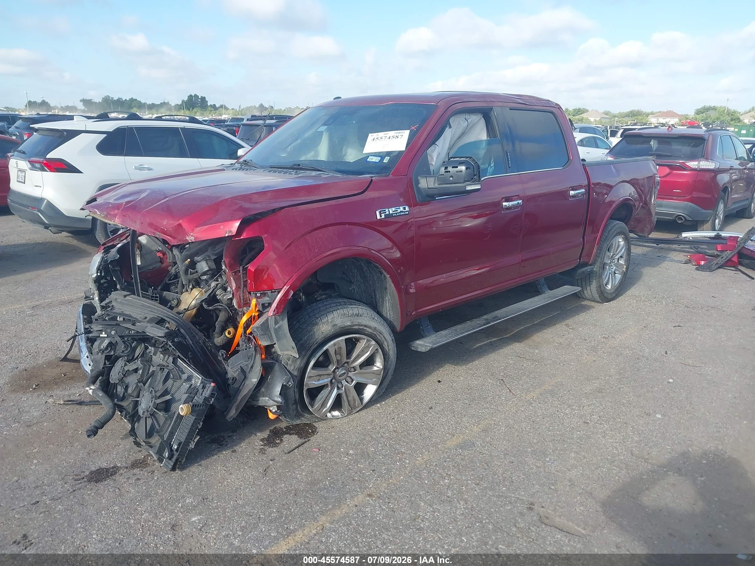 2015 Ford F-150 Platinum Red vin: 1FTEW1CF7FFC58564