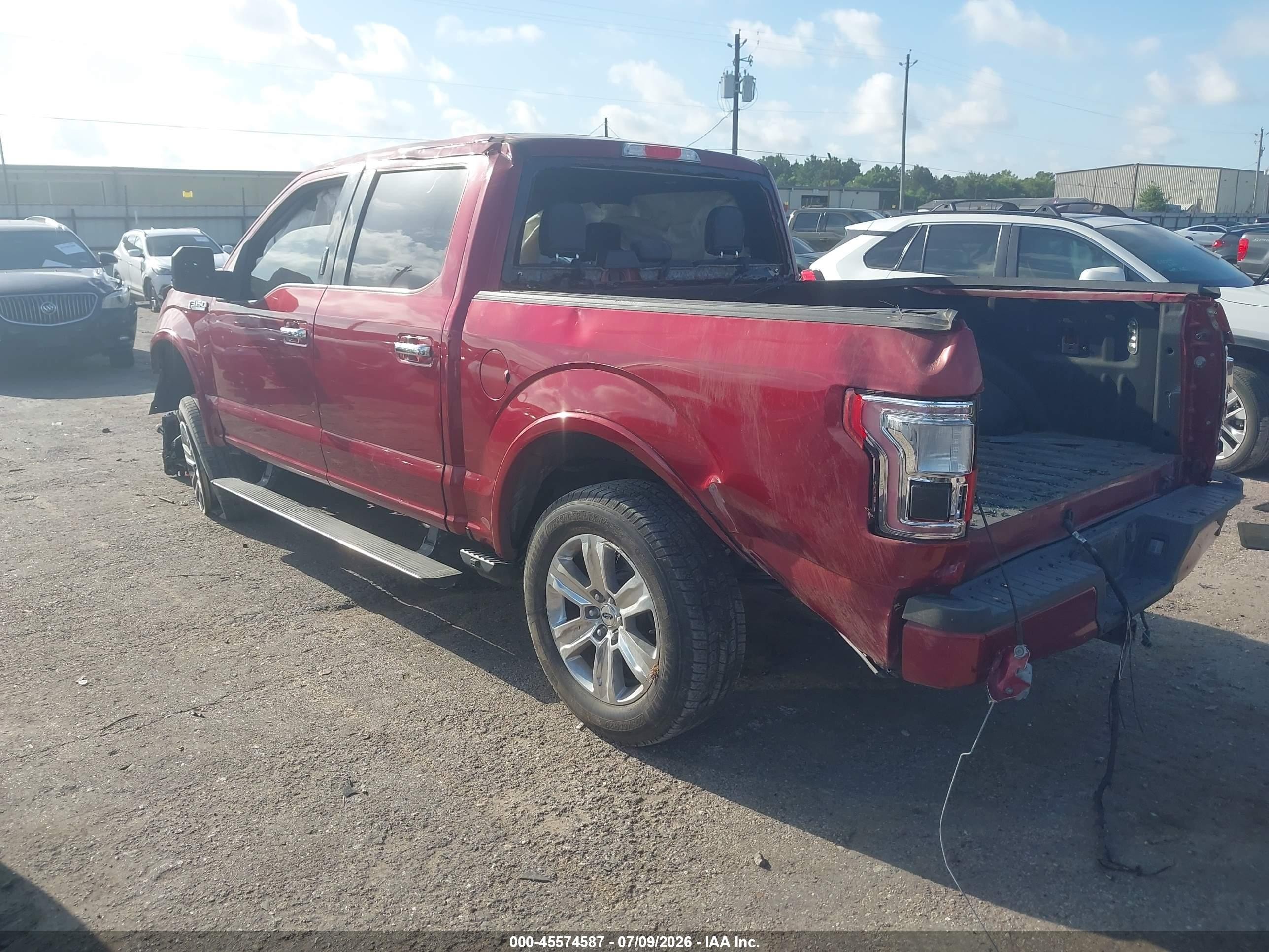 2015 Ford F-150 Platinum Red vin: 1FTEW1CF7FFC58564