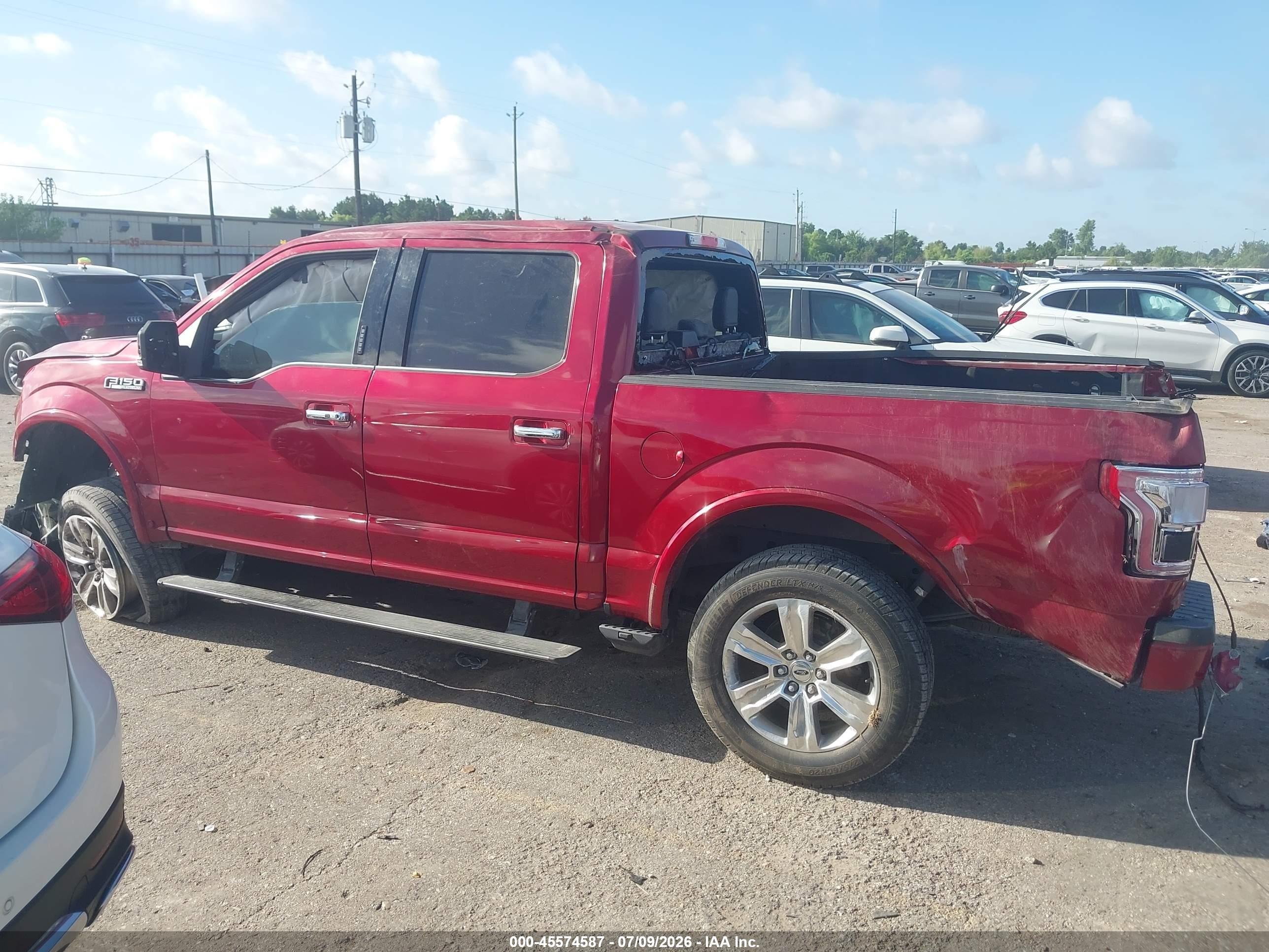 2015 Ford F-150 Platinum Red vin: 1FTEW1CF7FFC58564