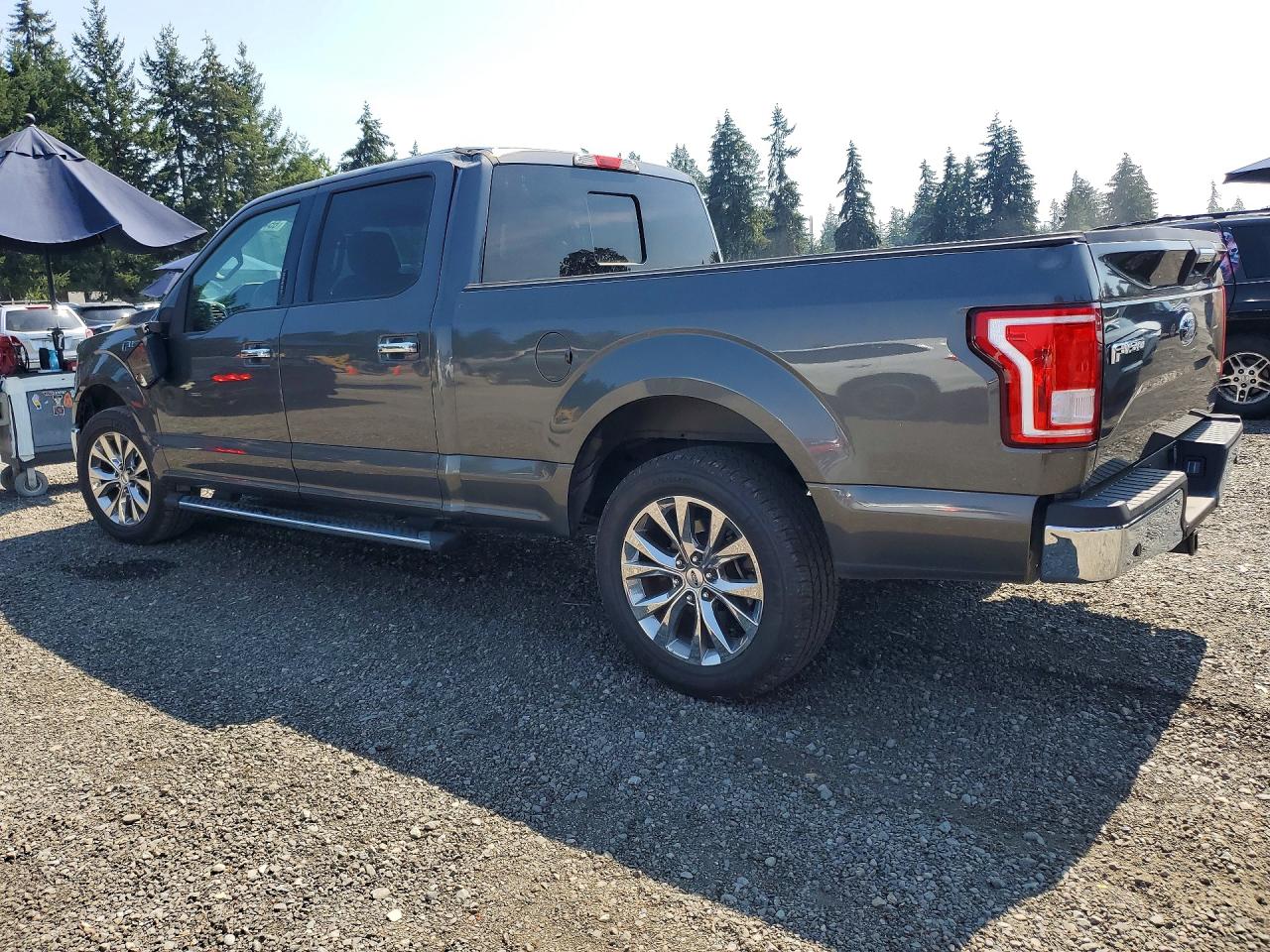 2015 Ford F150 Supercrew Gray vin: 1FTEW1CF7FKE17087