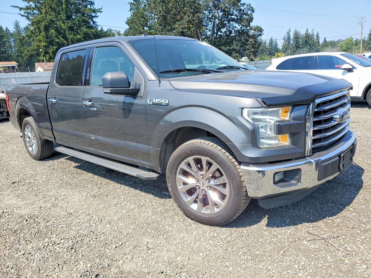 2015 Ford F150 Supercrew Gray vin: 1FTEW1CF7FKE17087