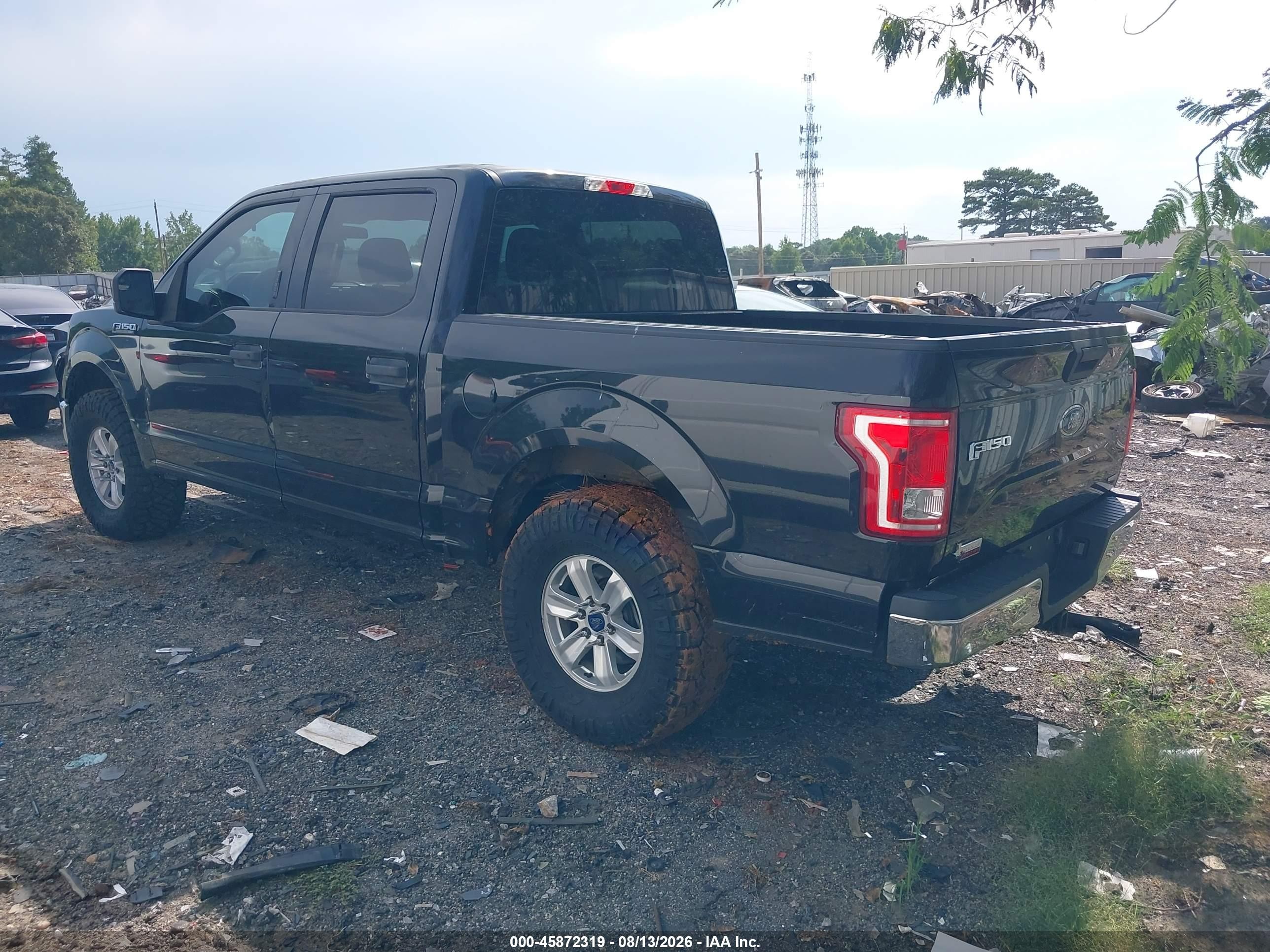 2015 Ford F-150 Xlt Black vin: 1FTEW1CF7FKE20023
