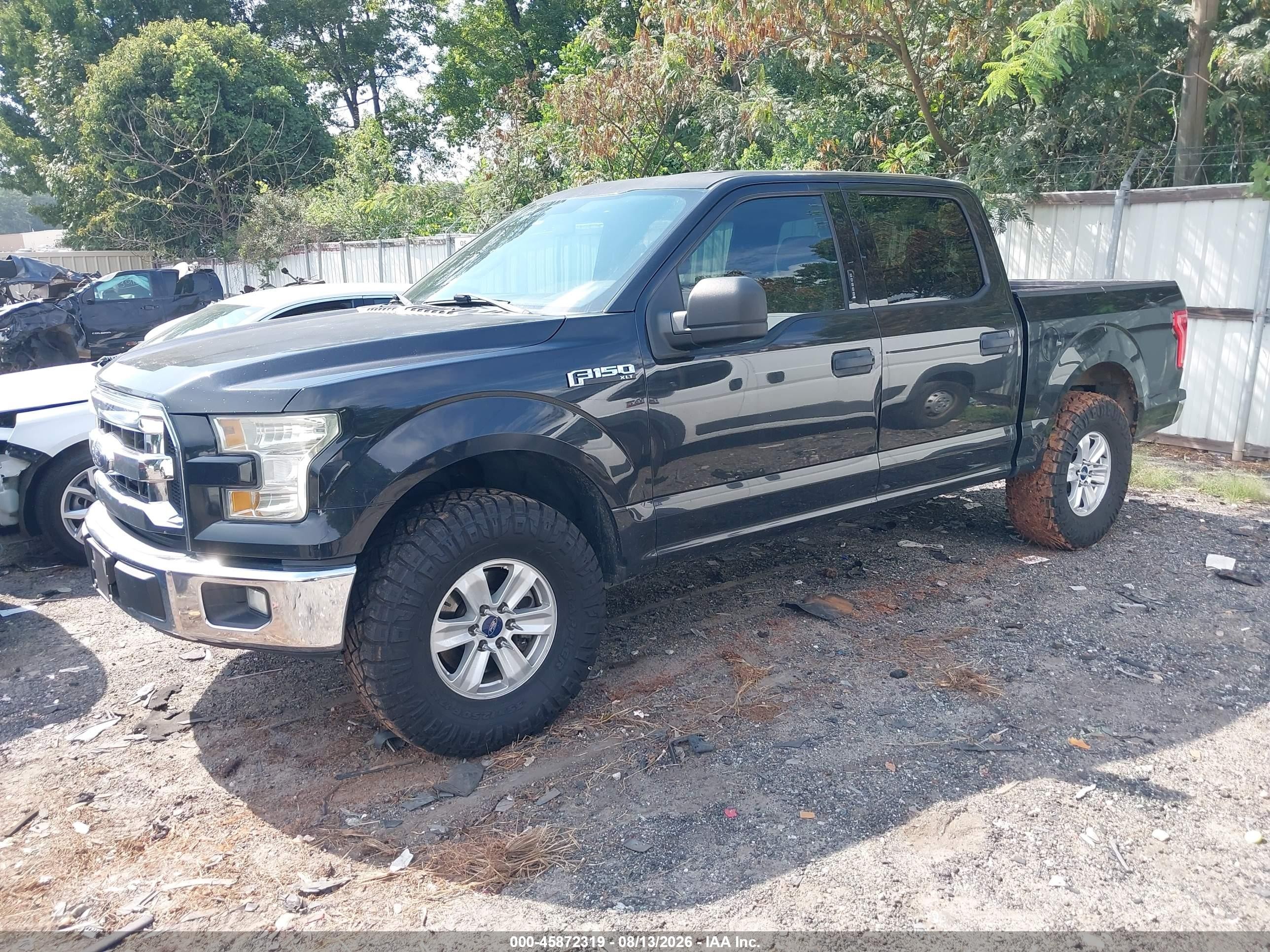 2015 Ford F-150 Xlt Black vin: 1FTEW1CF7FKE20023