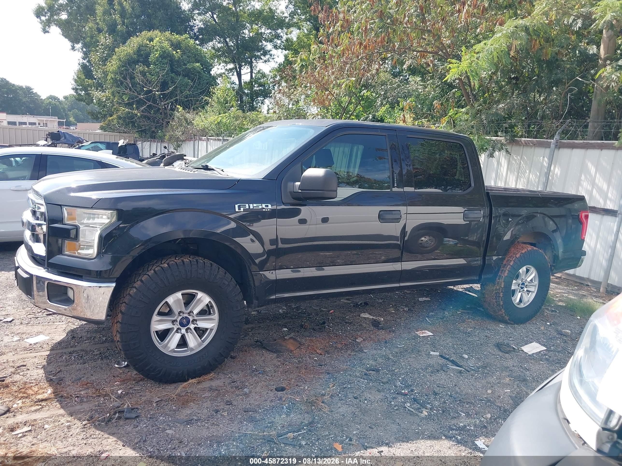 2015 Ford F-150 Xlt Black vin: 1FTEW1CF7FKE20023