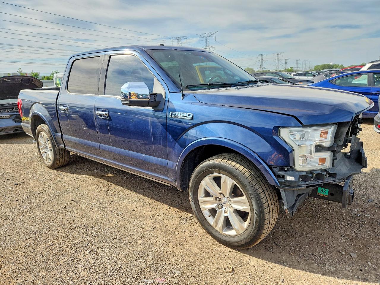 2015 Ford F150 Supercrew Blue vin: 1FTEW1CF8FFA79028