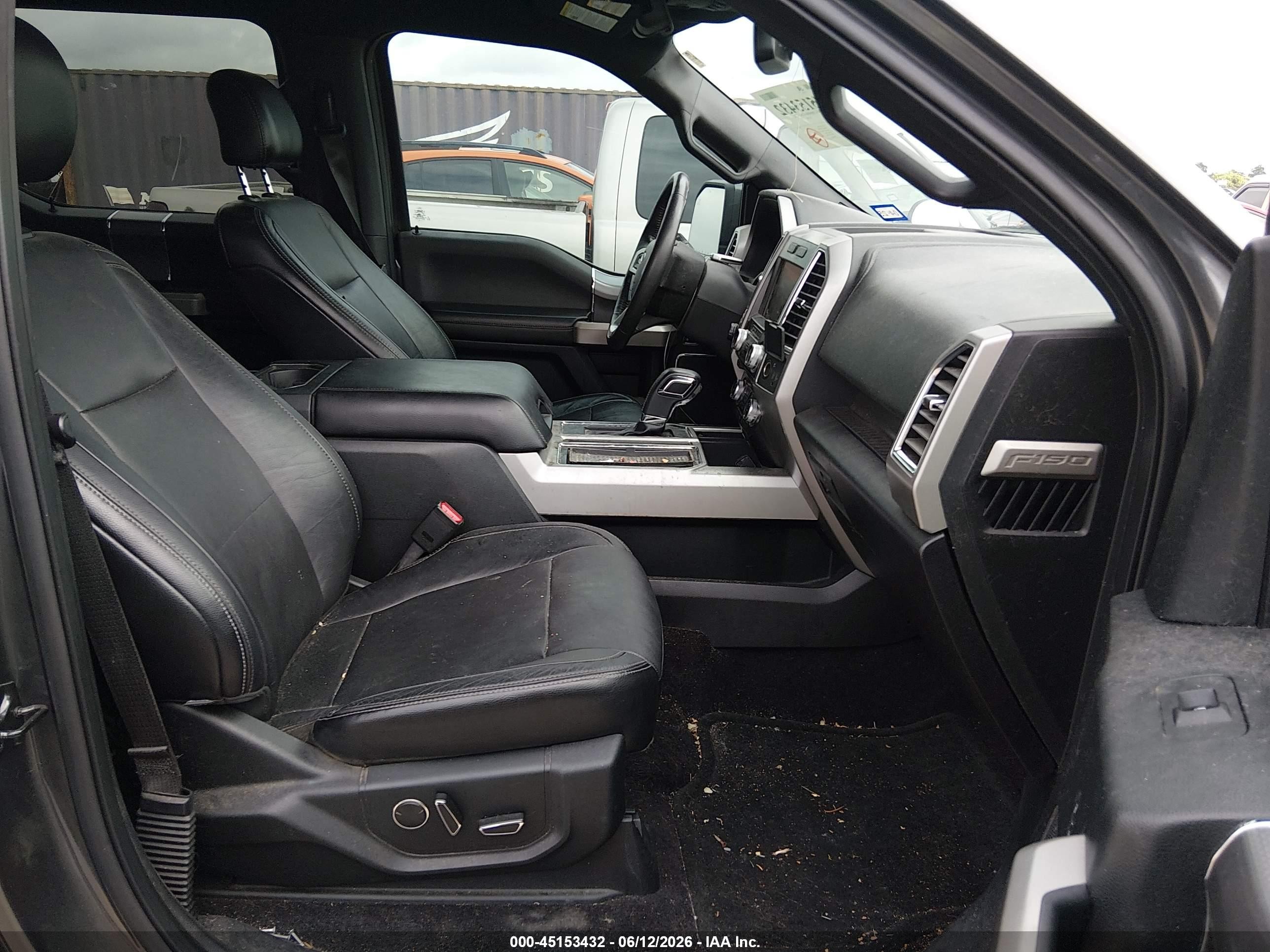 2015 Ford F-150 Lariat Gray vin: 1FTEW1CF8FFB33282