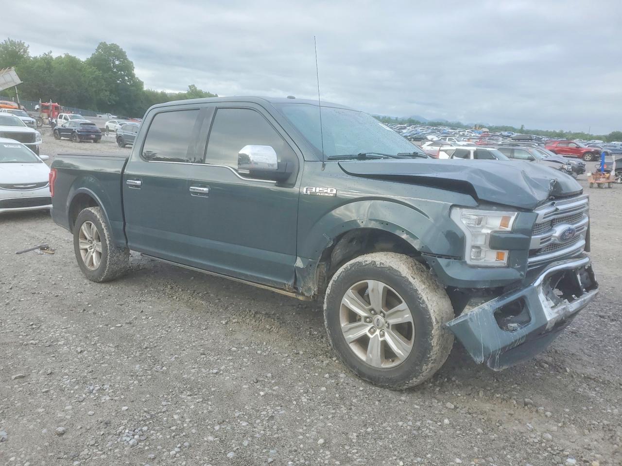 2015 Ford F150 Supercrew Gray vin: 1FTEW1CF8FFC46732