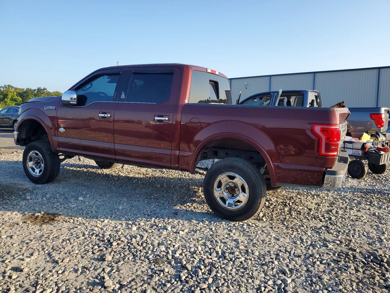 2015 Ford F150 Supercrew Burgundy vin: 1FTEW1CF8FFC70786