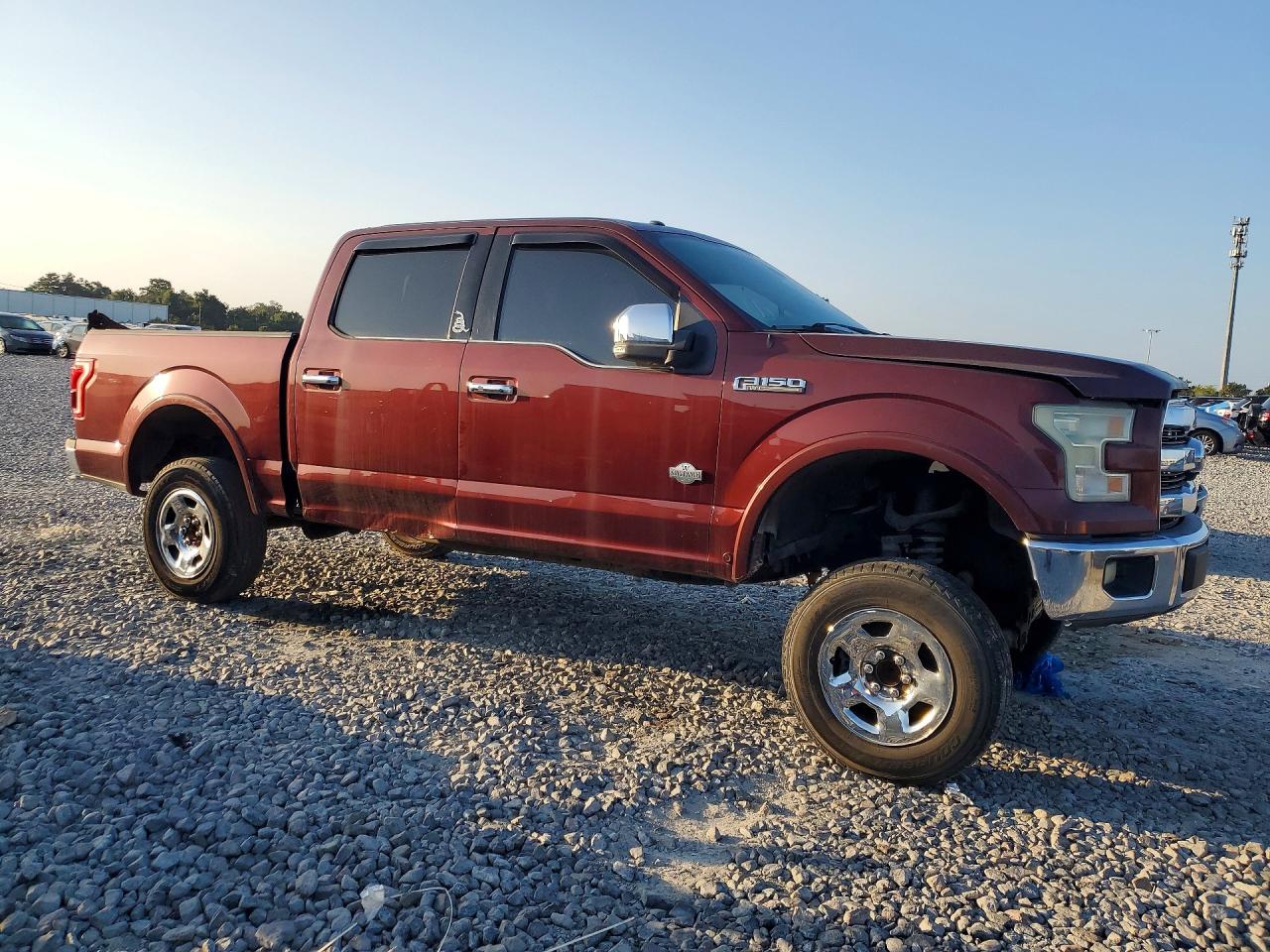 2015 Ford F150 Supercrew Burgundy vin: 1FTEW1CF8FFC70786