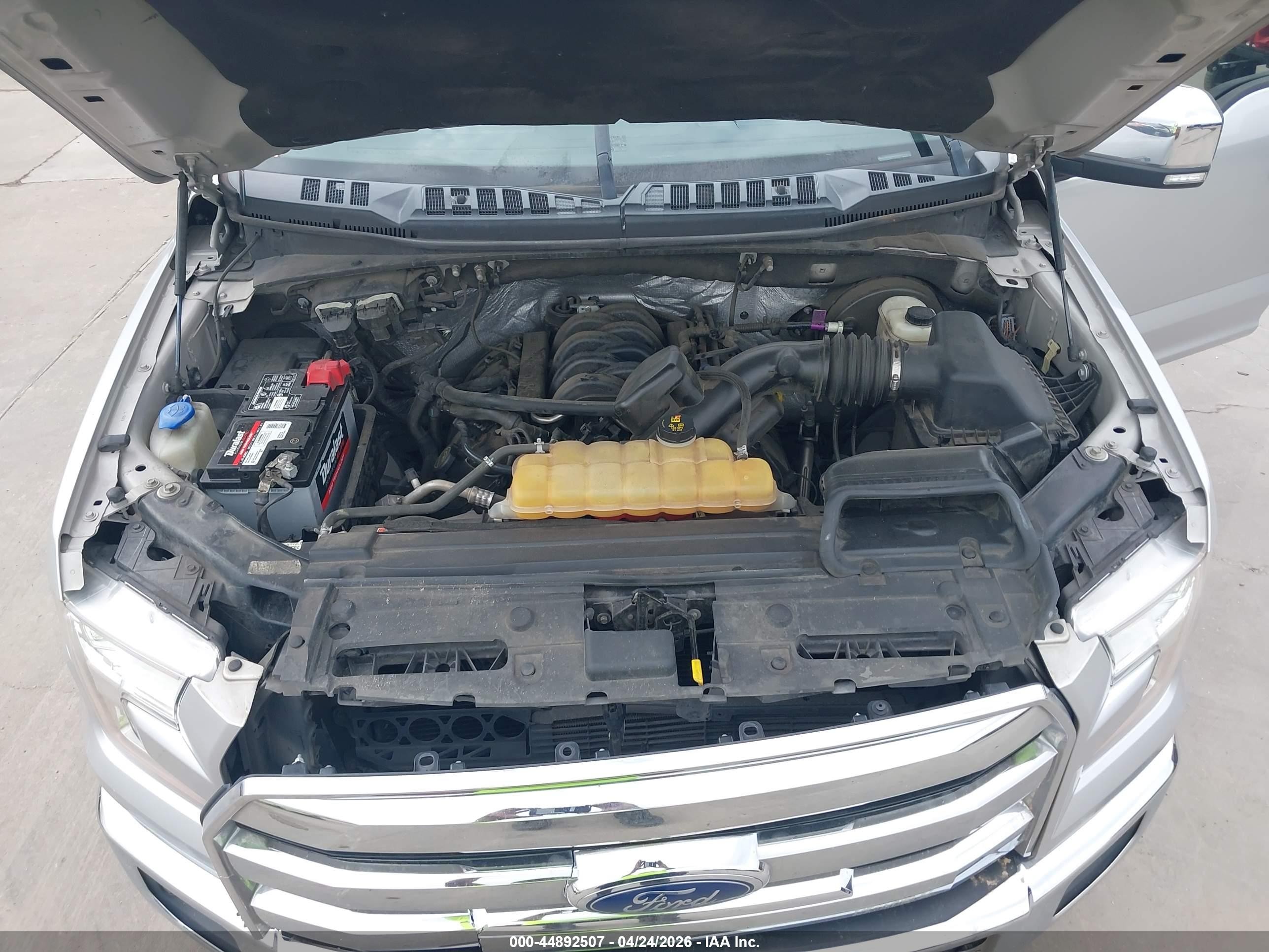 2015 Ford F-150 Lariat Silver vin: 1FTEW1CF8FKE15123