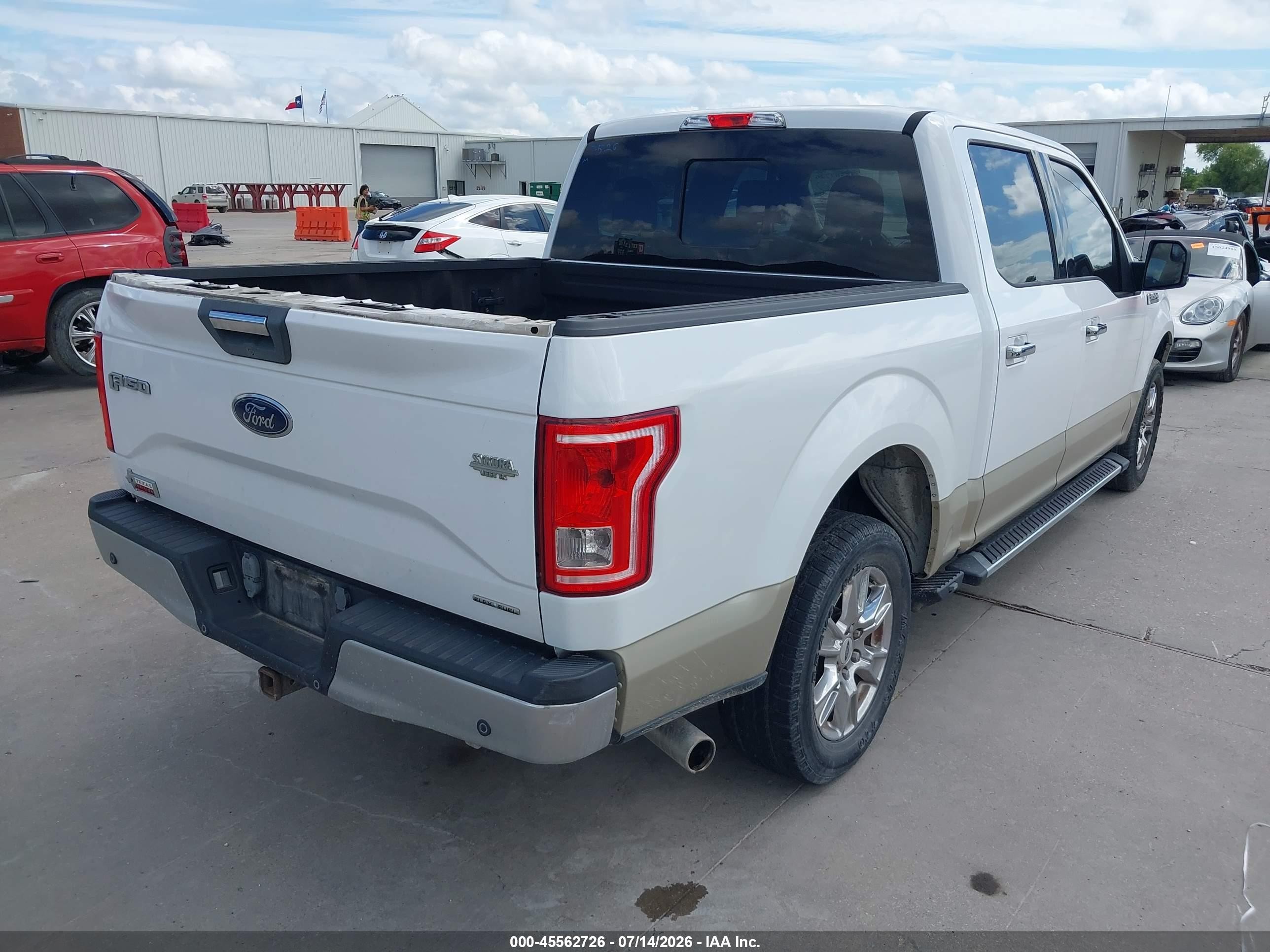 2015 Ford F-150 King Ranch/lariat/platinum/xl/xlt White vin: 1FTEW1CF8FKE47764