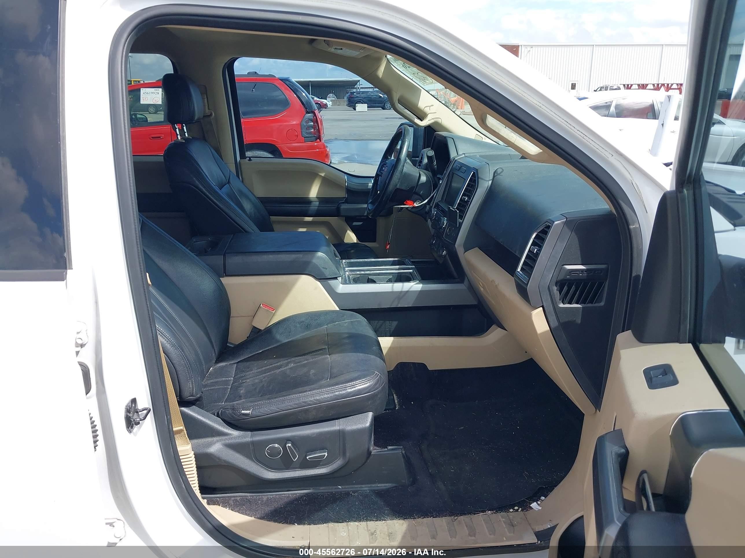 2015 Ford F-150 King Ranch/lariat/platinum/xl/xlt White vin: 1FTEW1CF8FKE47764
