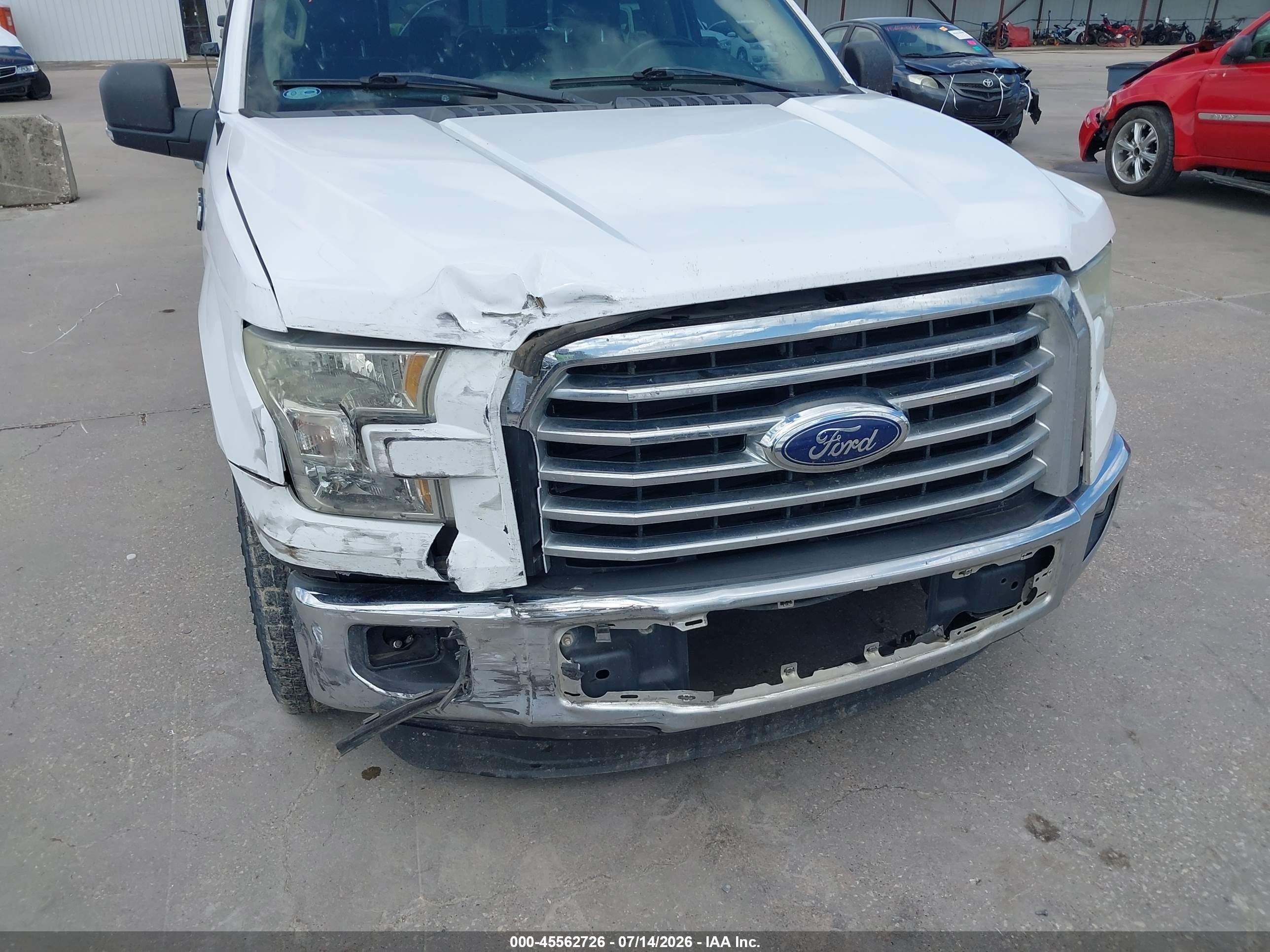 2015 Ford F-150 King Ranch/lariat/platinum/xl/xlt White vin: 1FTEW1CF8FKE47764