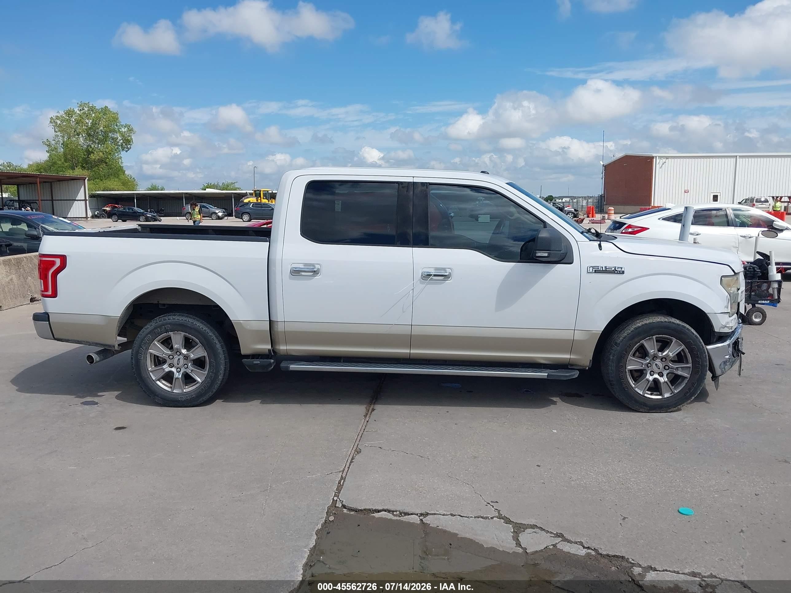 2015 Ford F-150 King Ranch/lariat/platinum/xl/xlt White vin: 1FTEW1CF8FKE47764