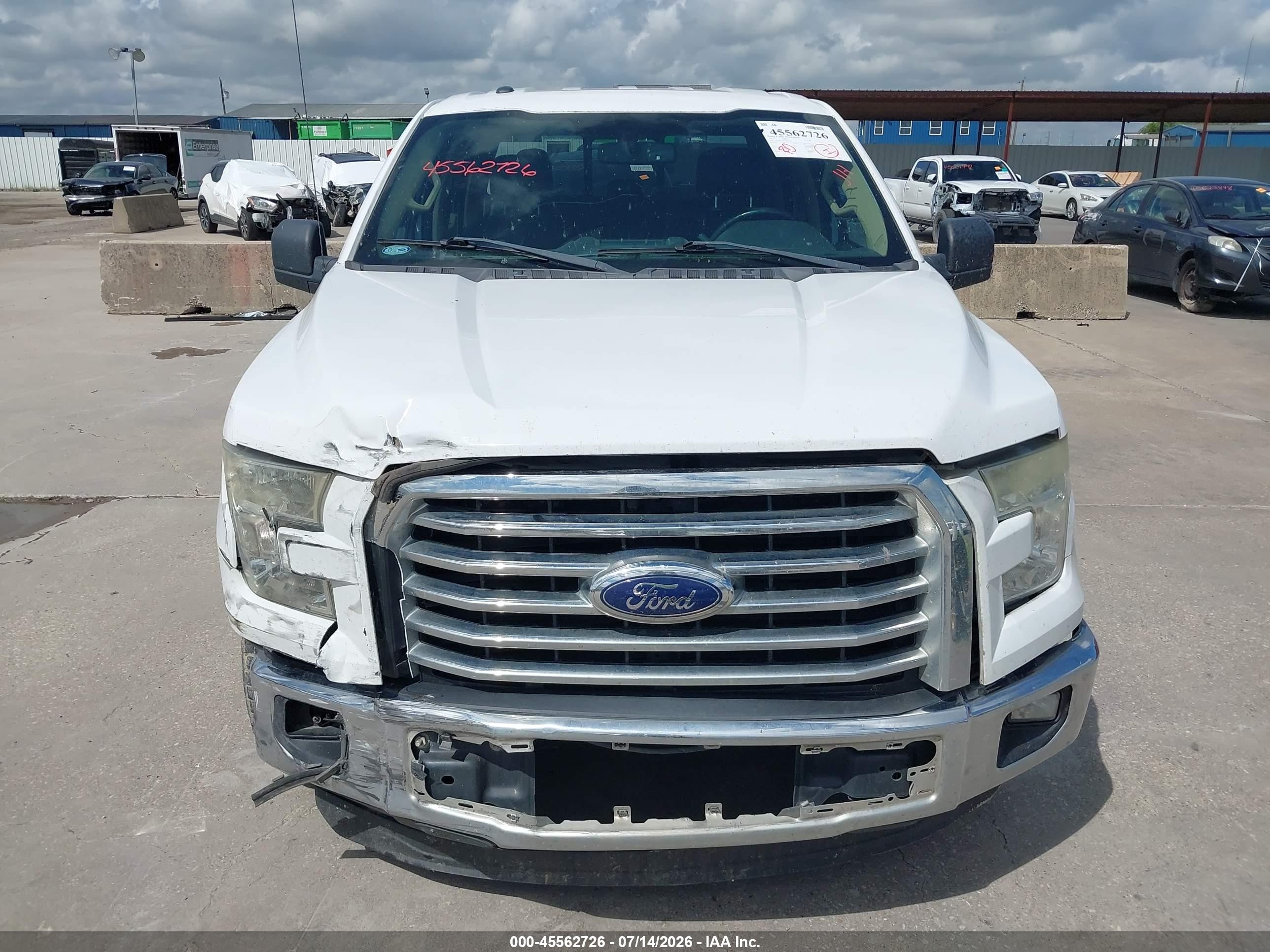 2015 Ford F-150 King Ranch/lariat/platinum/xl/xlt White vin: 1FTEW1CF8FKE47764