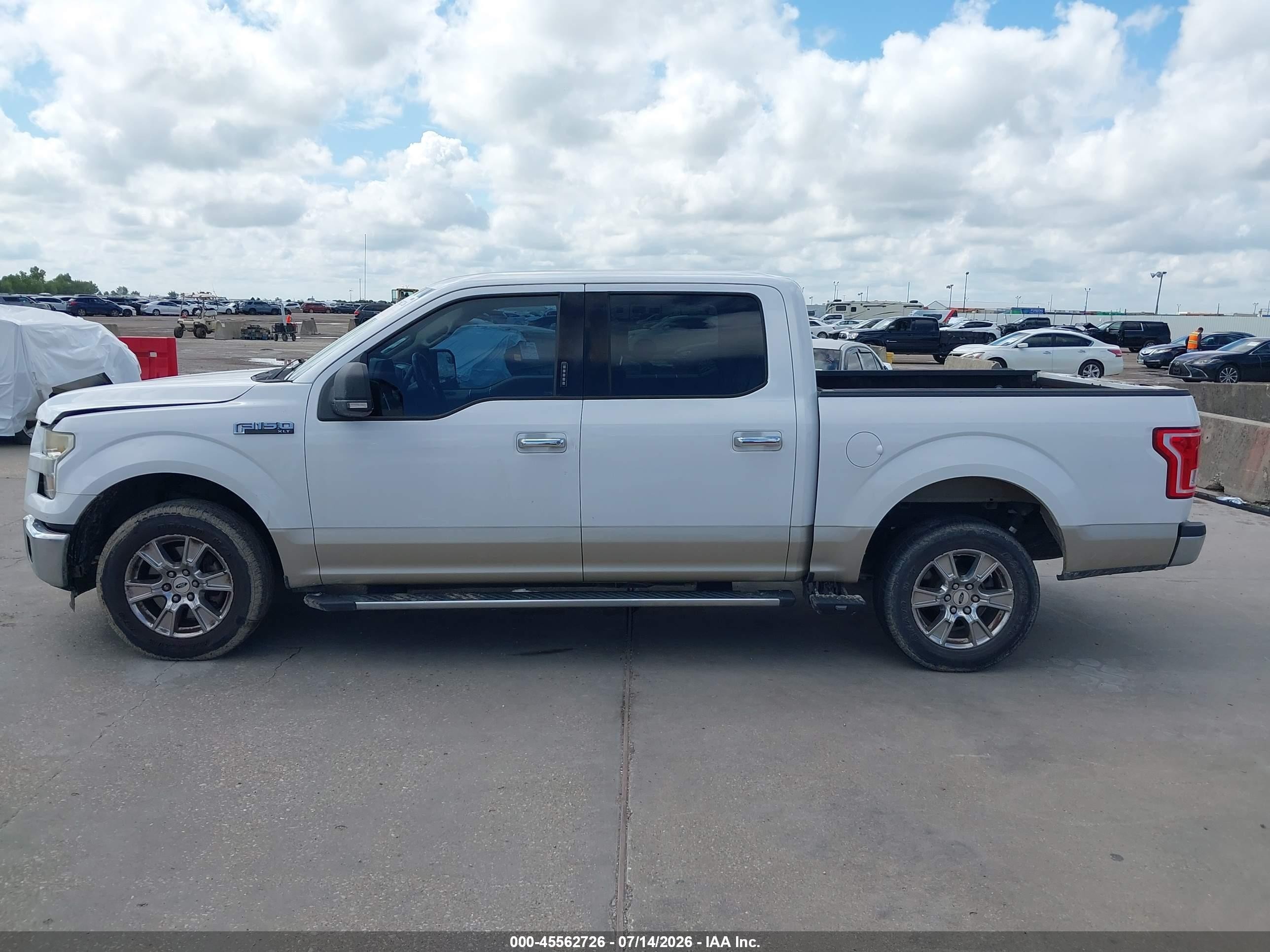 2015 Ford F-150 King Ranch/lariat/platinum/xl/xlt White vin: 1FTEW1CF8FKE47764