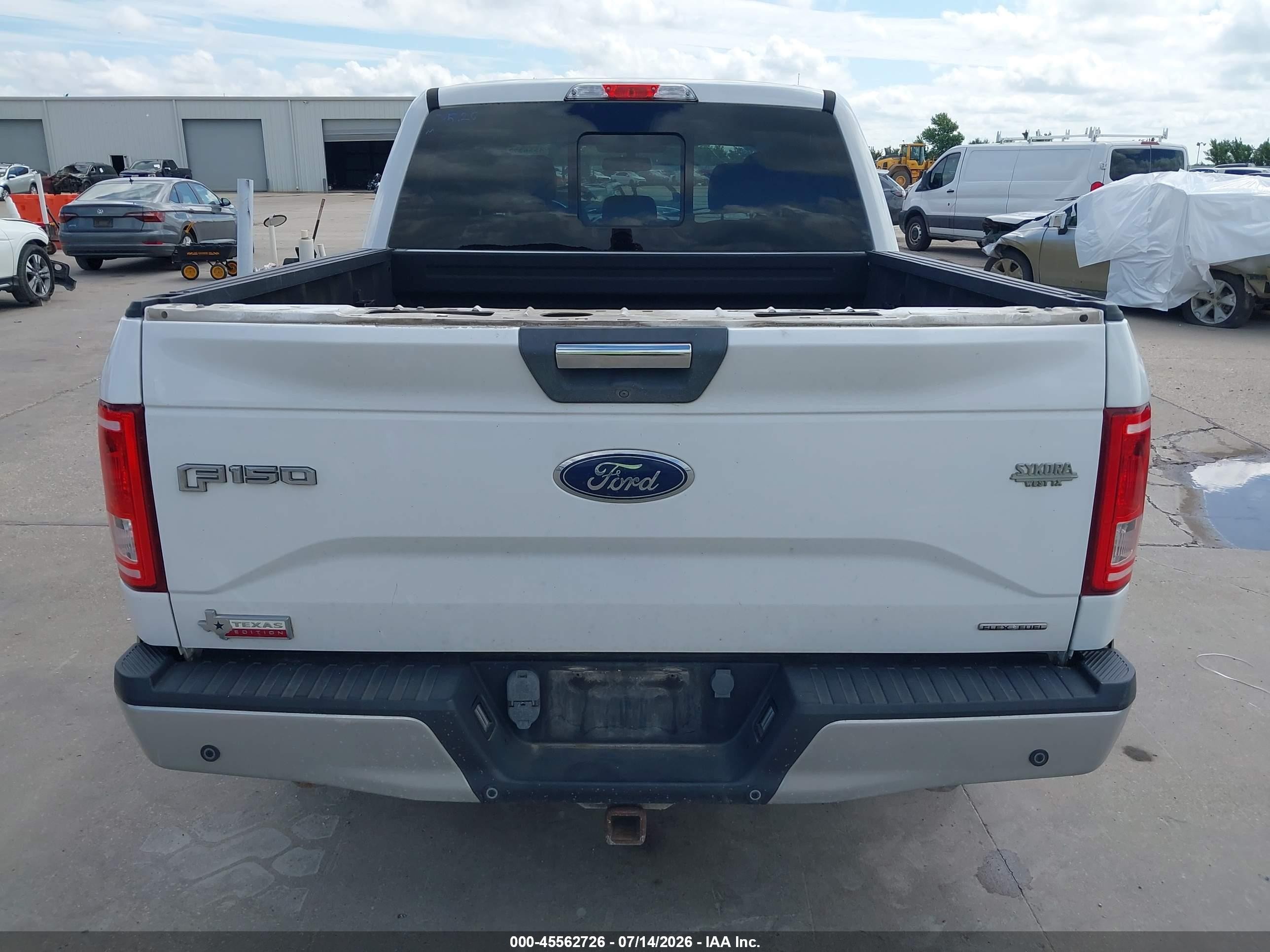 2015 Ford F-150 King Ranch/lariat/platinum/xl/xlt White vin: 1FTEW1CF8FKE47764