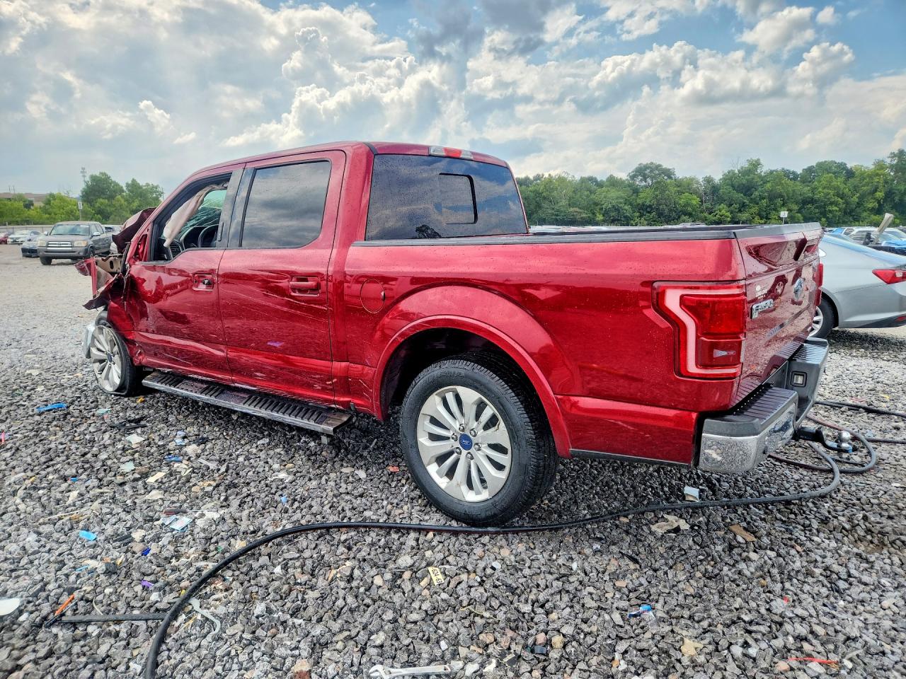 2015 Ford F150 Supercrew Red vin: 1FTEW1CF9FFA84030