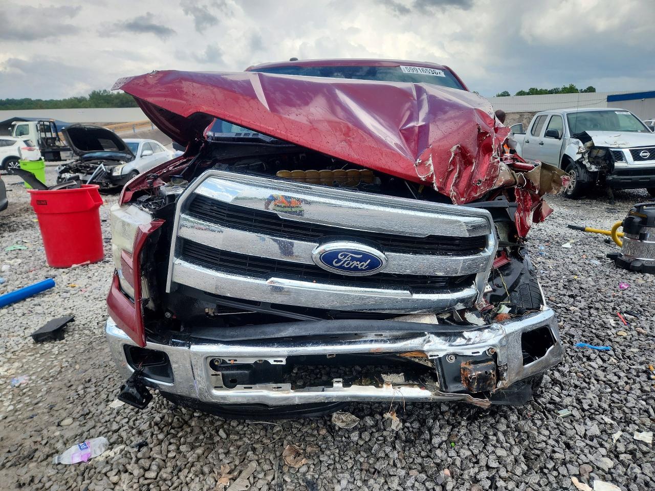2015 Ford F150 Supercrew Red vin: 1FTEW1CF9FFA84030