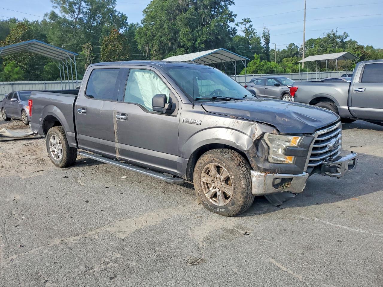 2015 Ford F150 Supercrew Gray vin: 1FTEW1CF9FFB28799