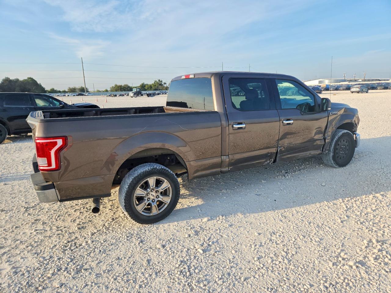 2015 Ford F150 Supercrew Brown vin: 1FTEW1CF9FKD56955