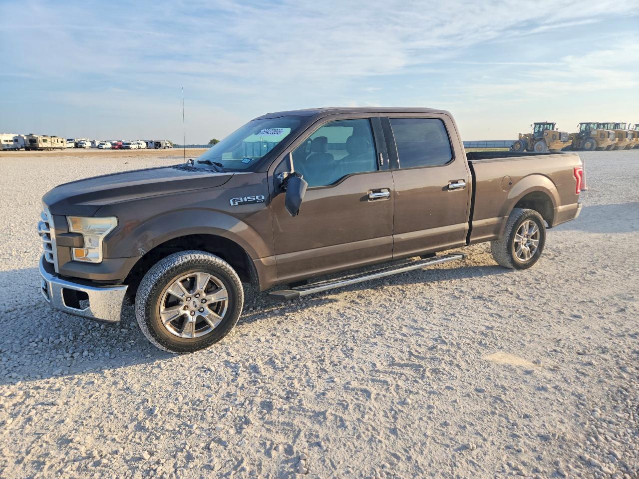 2015 Ford F150 Supercrew Brown vin: 1FTEW1CF9FKD56955