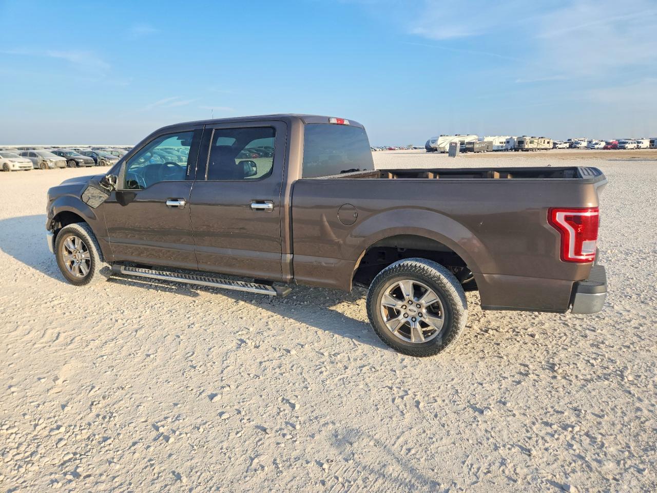 2015 Ford F150 Supercrew Brown vin: 1FTEW1CF9FKD56955