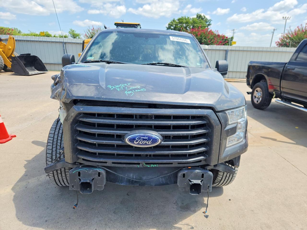 2015 Ford F150 Supercrew Gray vin: 1FTEW1CF9FKE82300