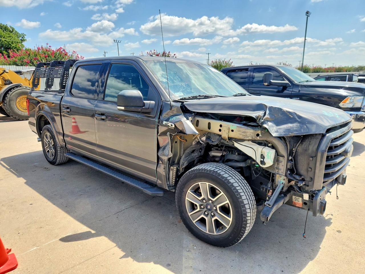 2015 Ford F150 Supercrew Gray vin: 1FTEW1CF9FKE82300