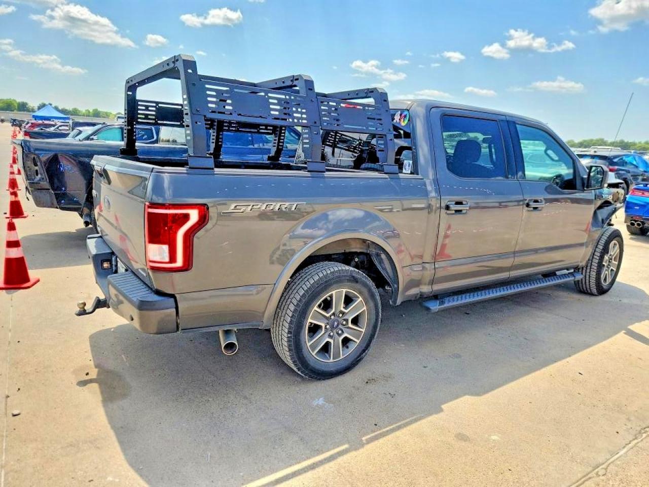 2015 Ford F150 Supercrew Gray vin: 1FTEW1CF9FKE82300