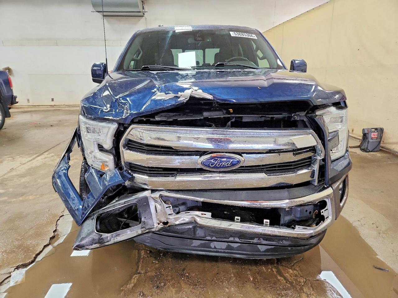 2015 Ford F150 Supercrew Blue vin: 1FTEW1CFXFFB24647