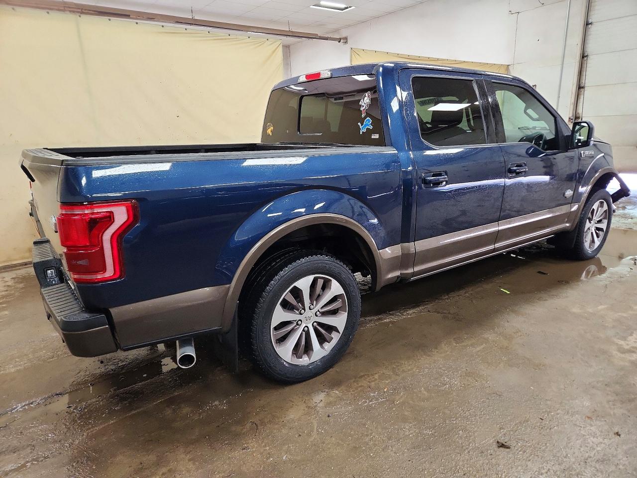 2015 Ford F150 Supercrew Blue vin: 1FTEW1CFXFFB24647