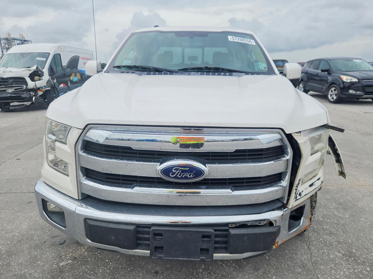 2015 Ford F-150 White vin: 1FTEW1CFXFFB45952