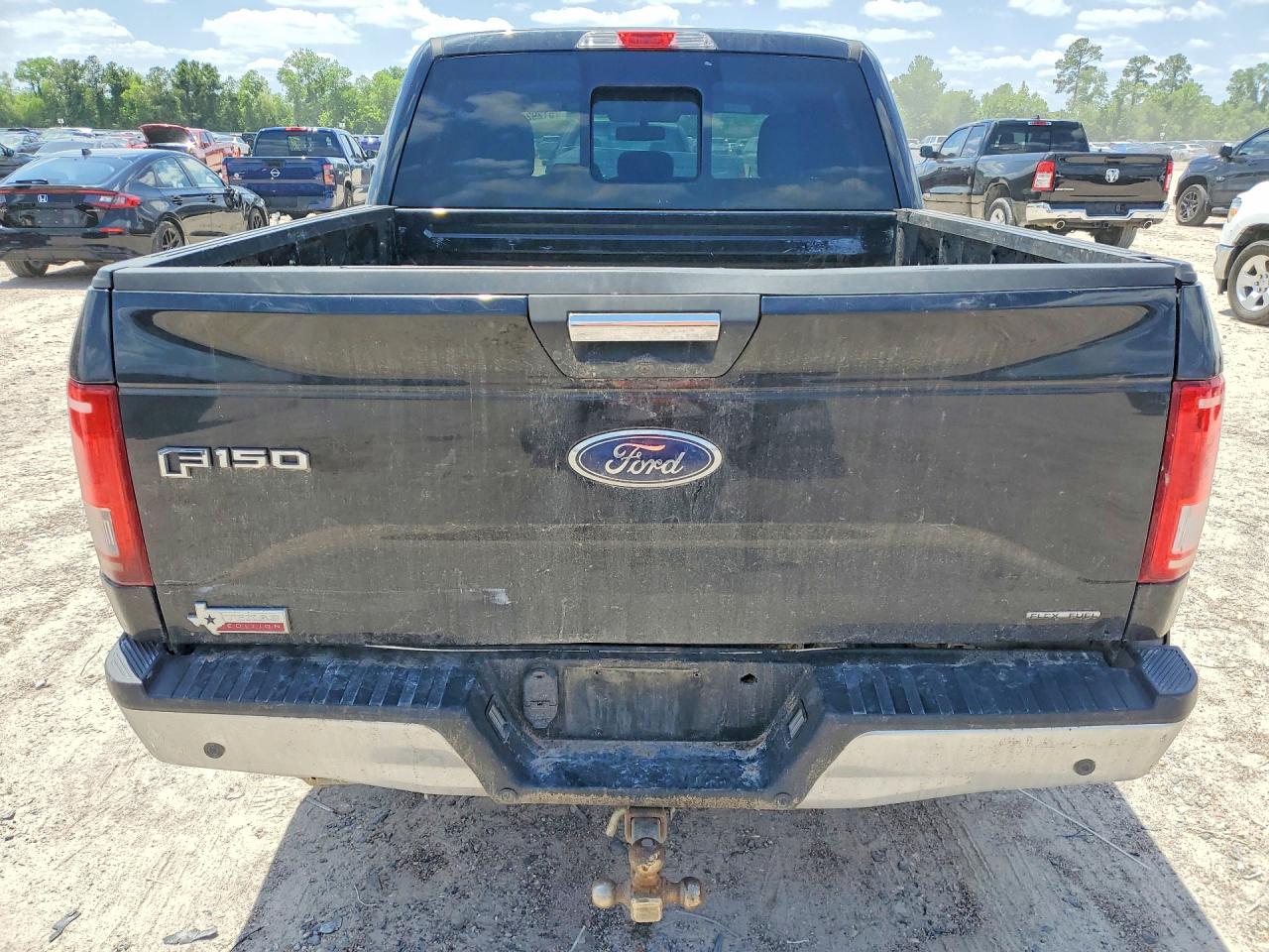 2015 Ford F150 Supercrew Black vin: 1FTEW1CFXFKF15224