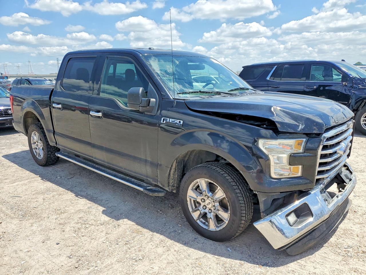 2015 Ford F150 Supercrew Black vin: 1FTEW1CFXFKF15224