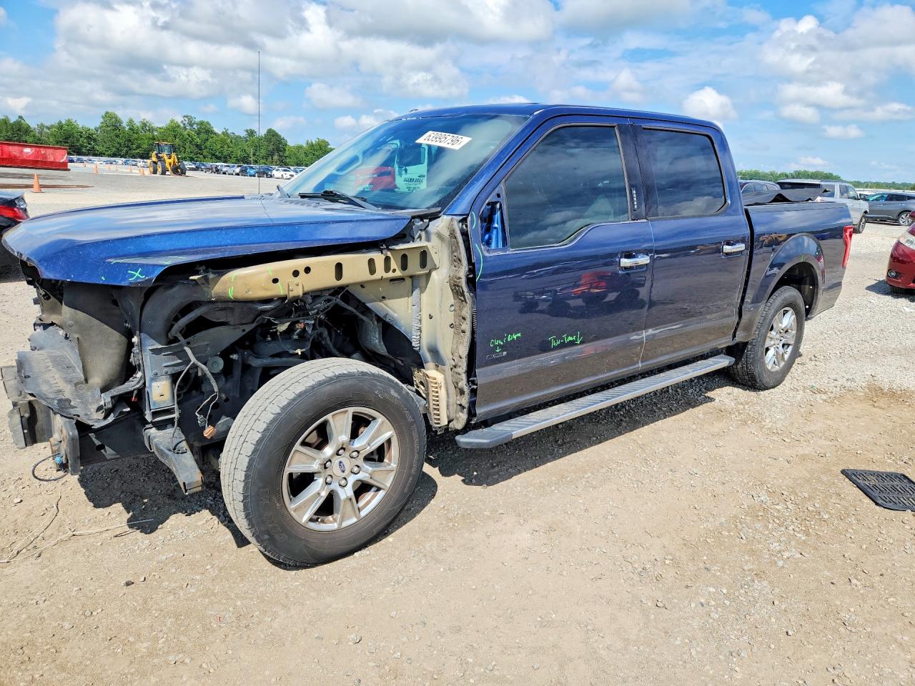 2015 Ford F150 Supercrew Blue vin: 1FTEW1CG0FKD00427