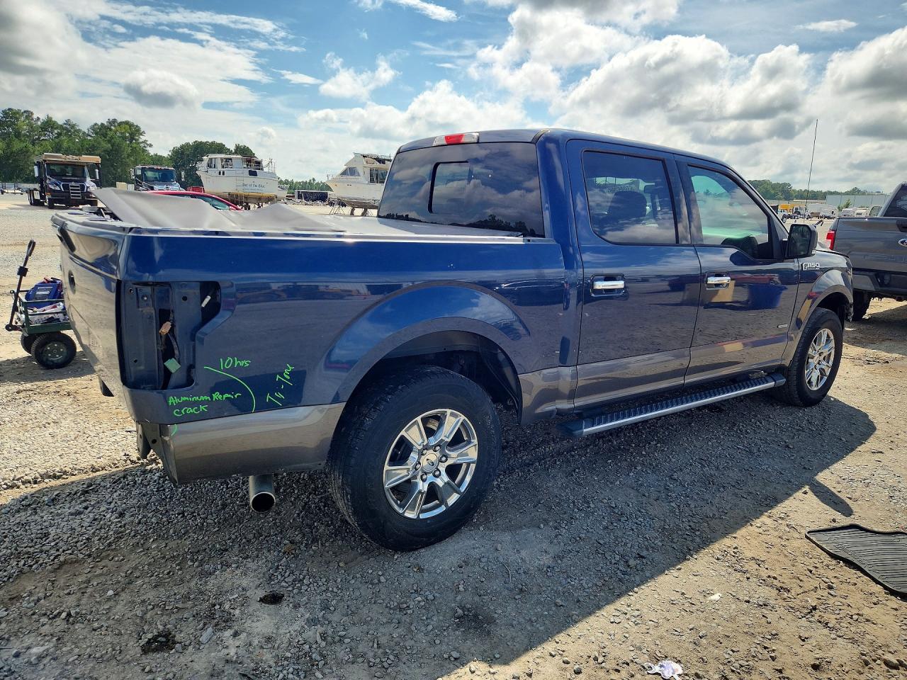 2015 Ford F150 Supercrew Синий vin: 1FTEW1CG0FKD00427