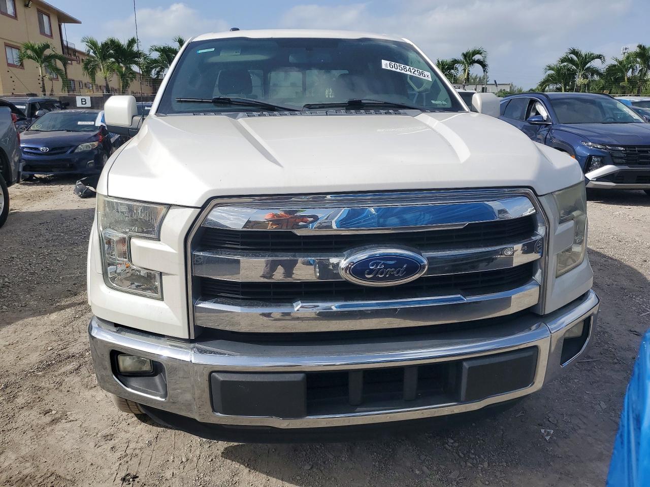 2015 Ford F150 Supercrew White vin: 1FTEW1CG1FFB05039