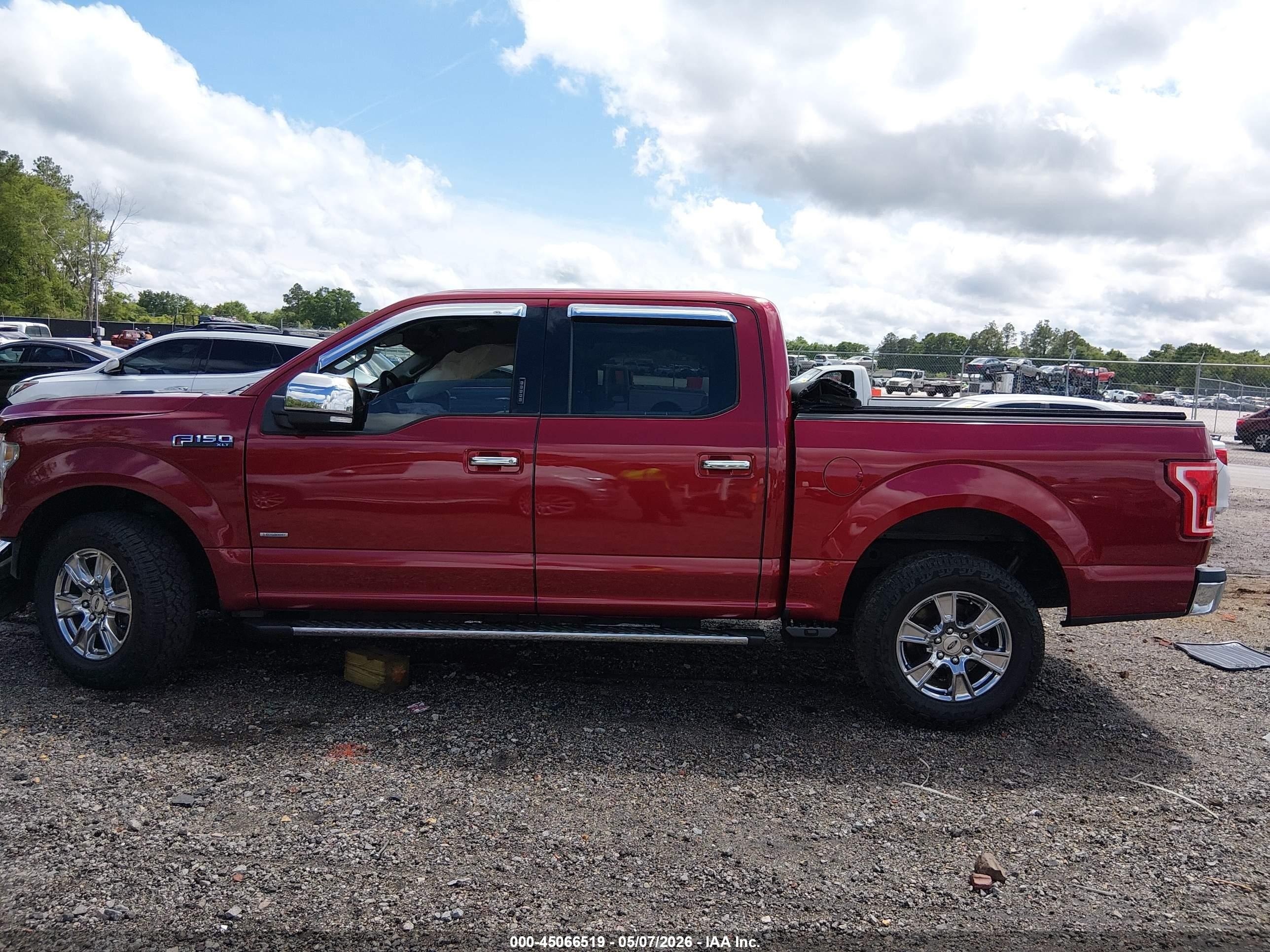 2015 Ford F-150 Xlt Red vin: 1FTEW1CG1FFB28899