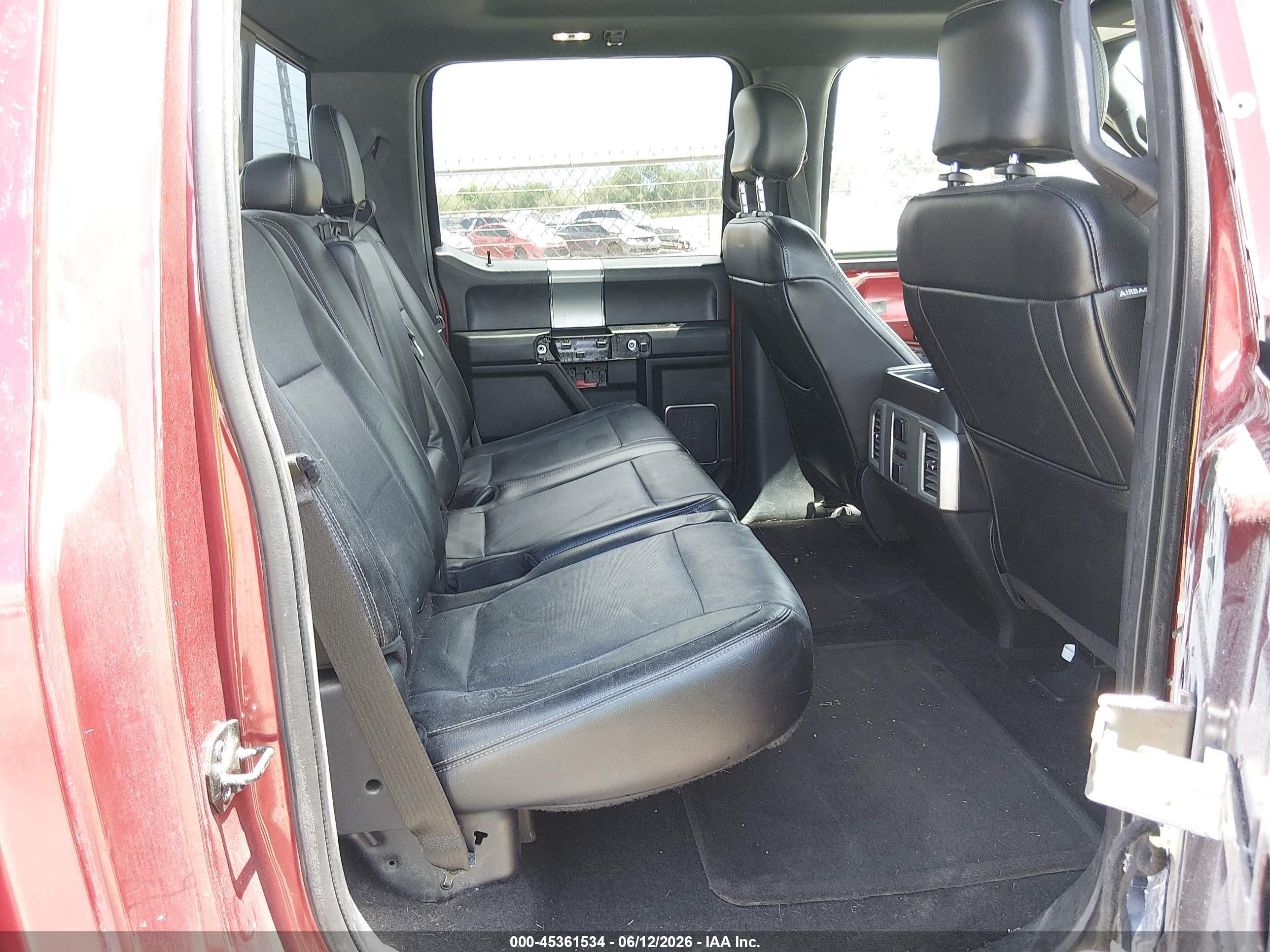 2015 Ford F-150 Lariat Red vin: 1FTEW1CG1FKD01182