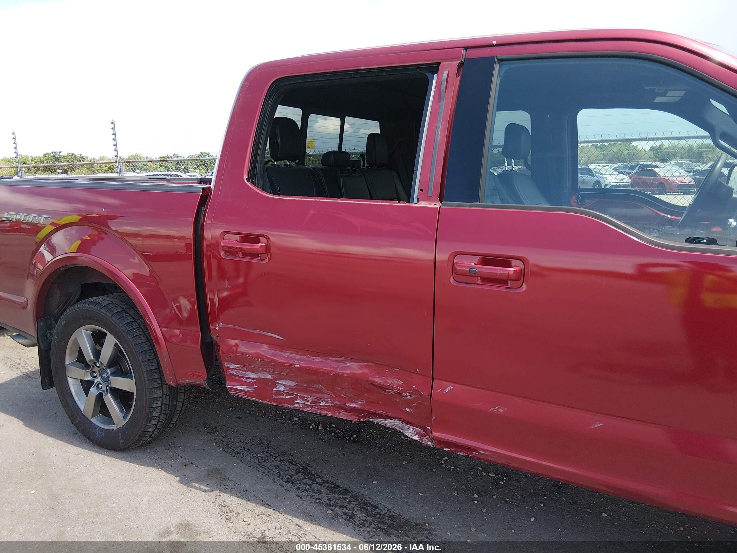2015 Ford F-150 Lariat Red vin: 1FTEW1CG1FKD01182