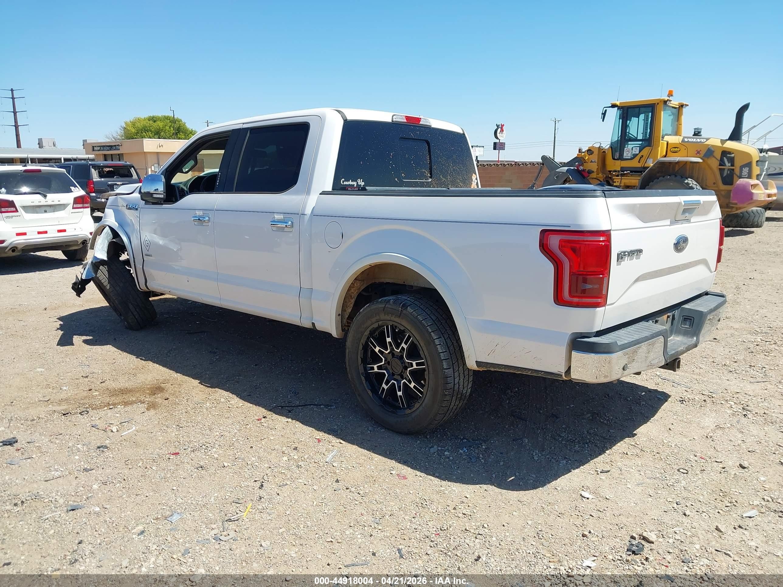 2015 Ford F-150 Lariat White vin: 1FTEW1CG1FKE03386