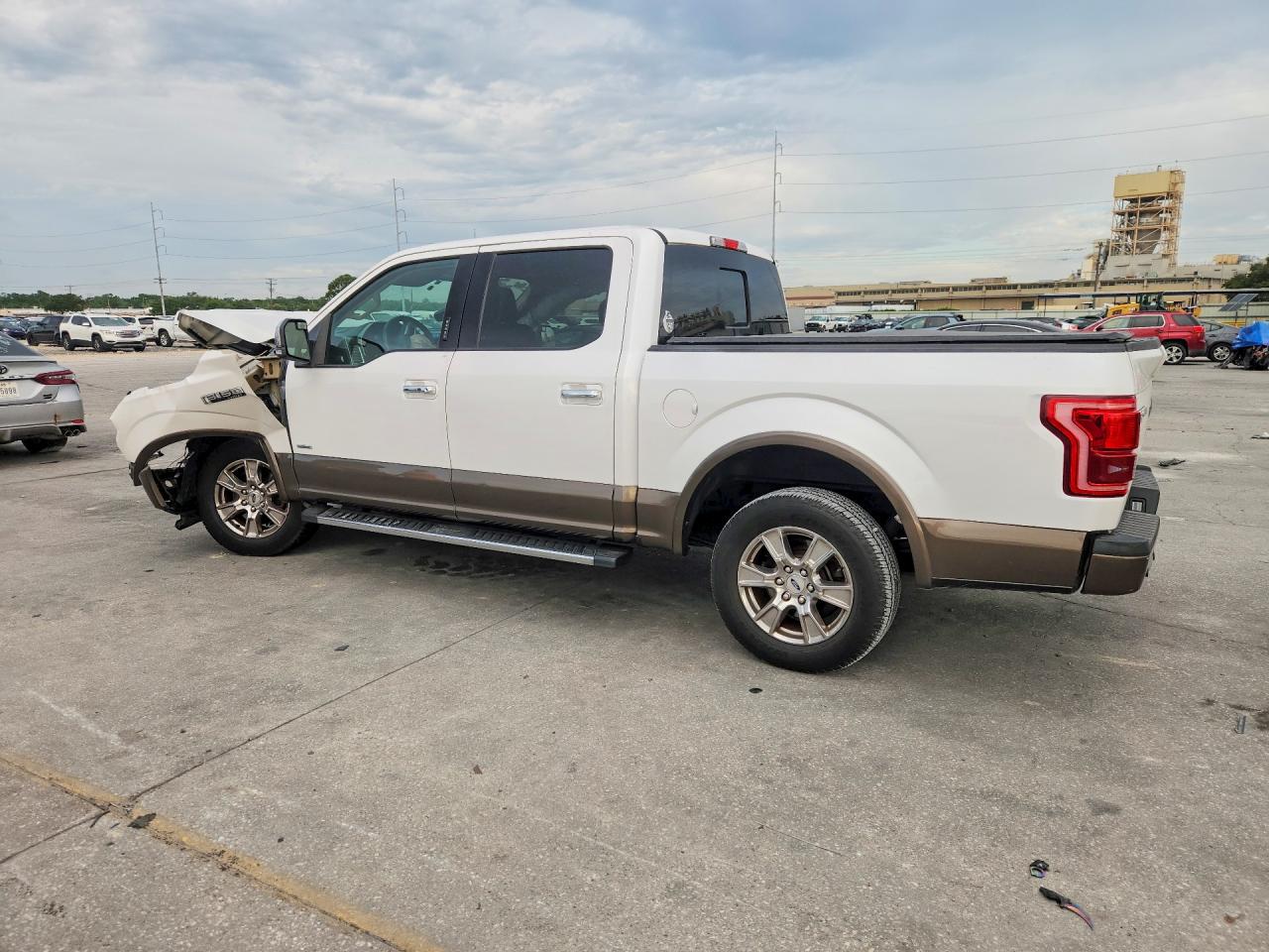 2015 Ford F150 Supercrew White vin: 1FTEW1CG1FKE12959