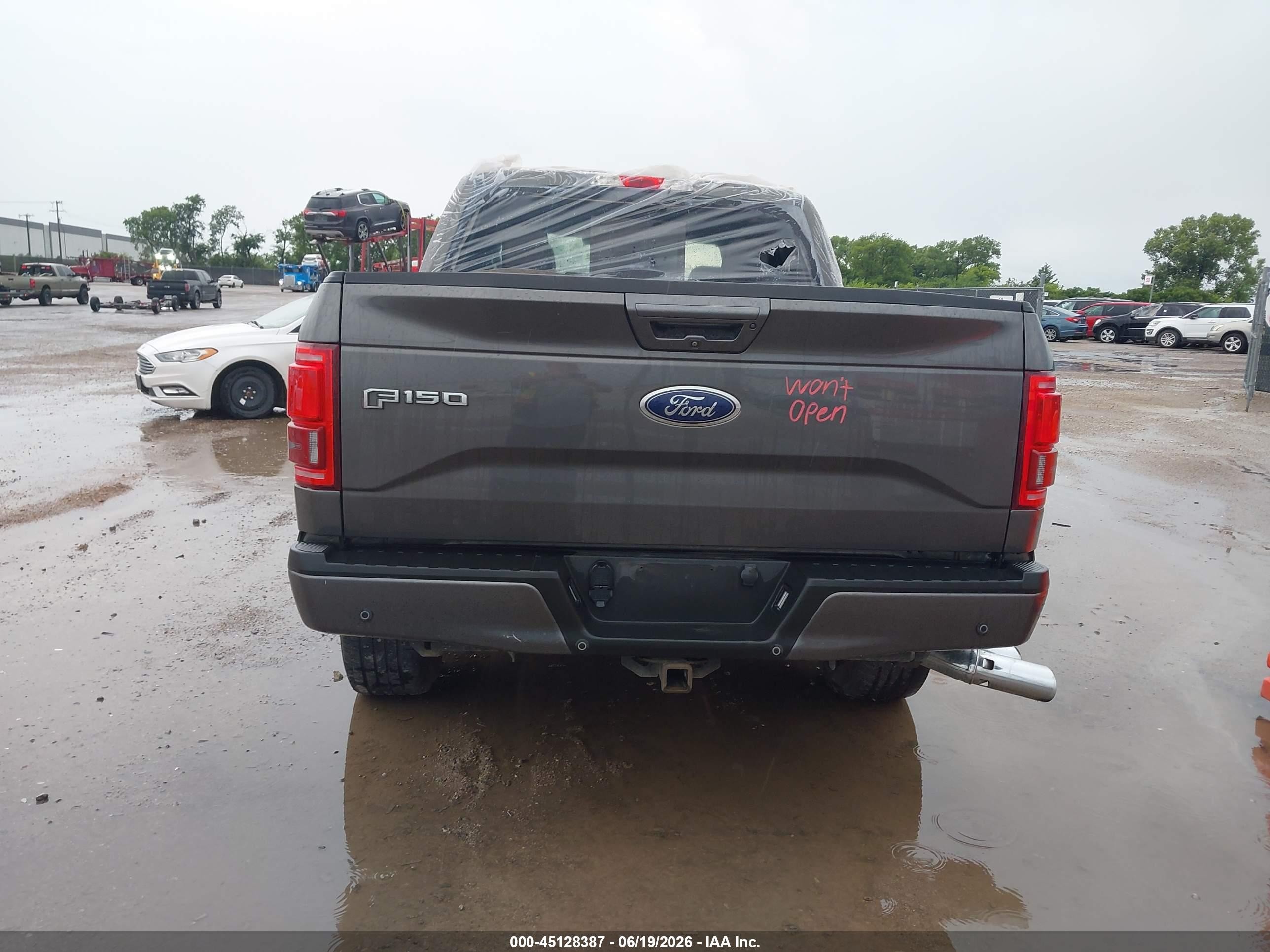 2015 Ford F-150 Lariat Серый vin: 1FTEW1CG1FKE38364