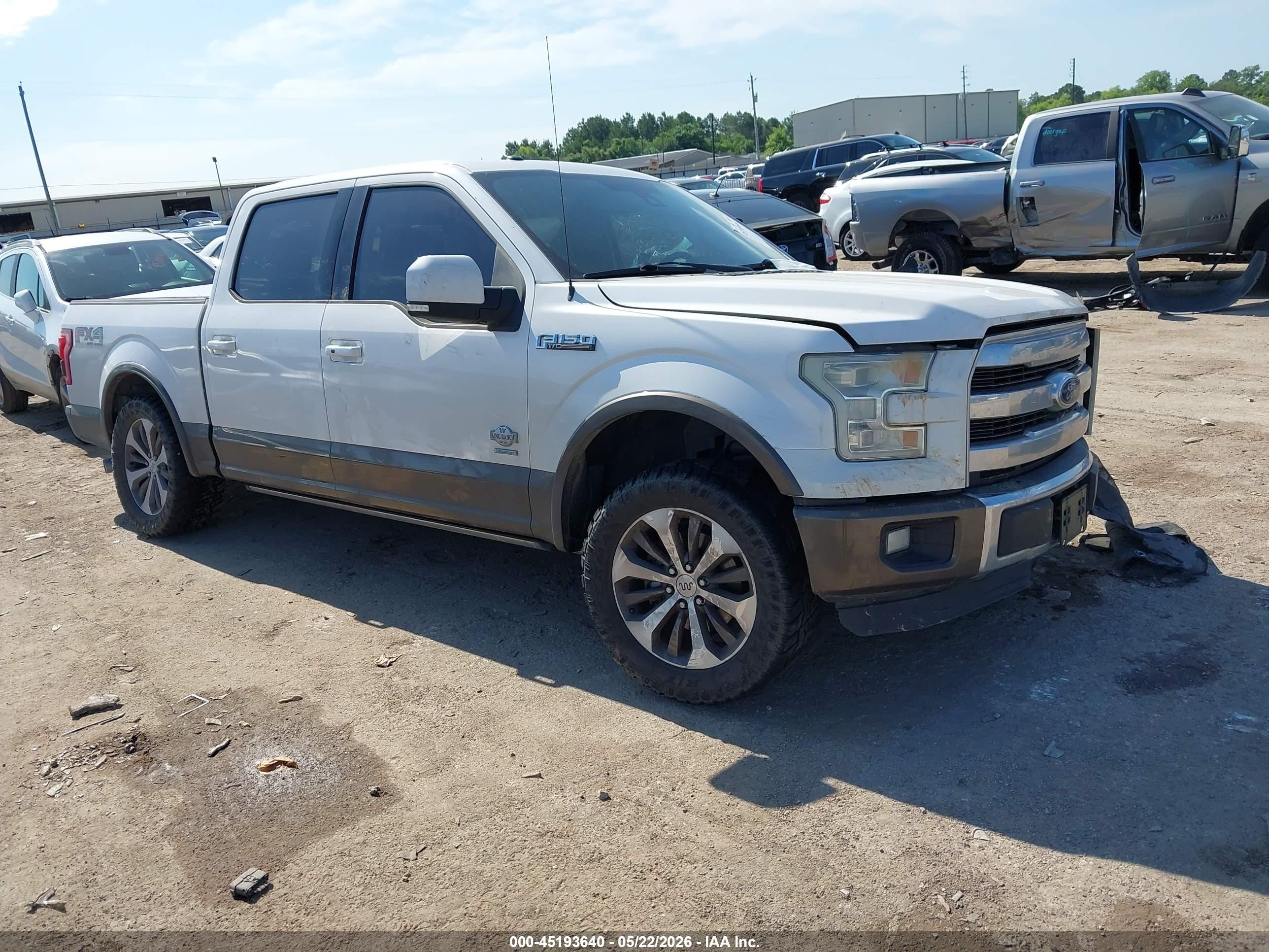 2015 Ford F-150 King Ranch Белый vin: 1FTEW1CG2FFD08151