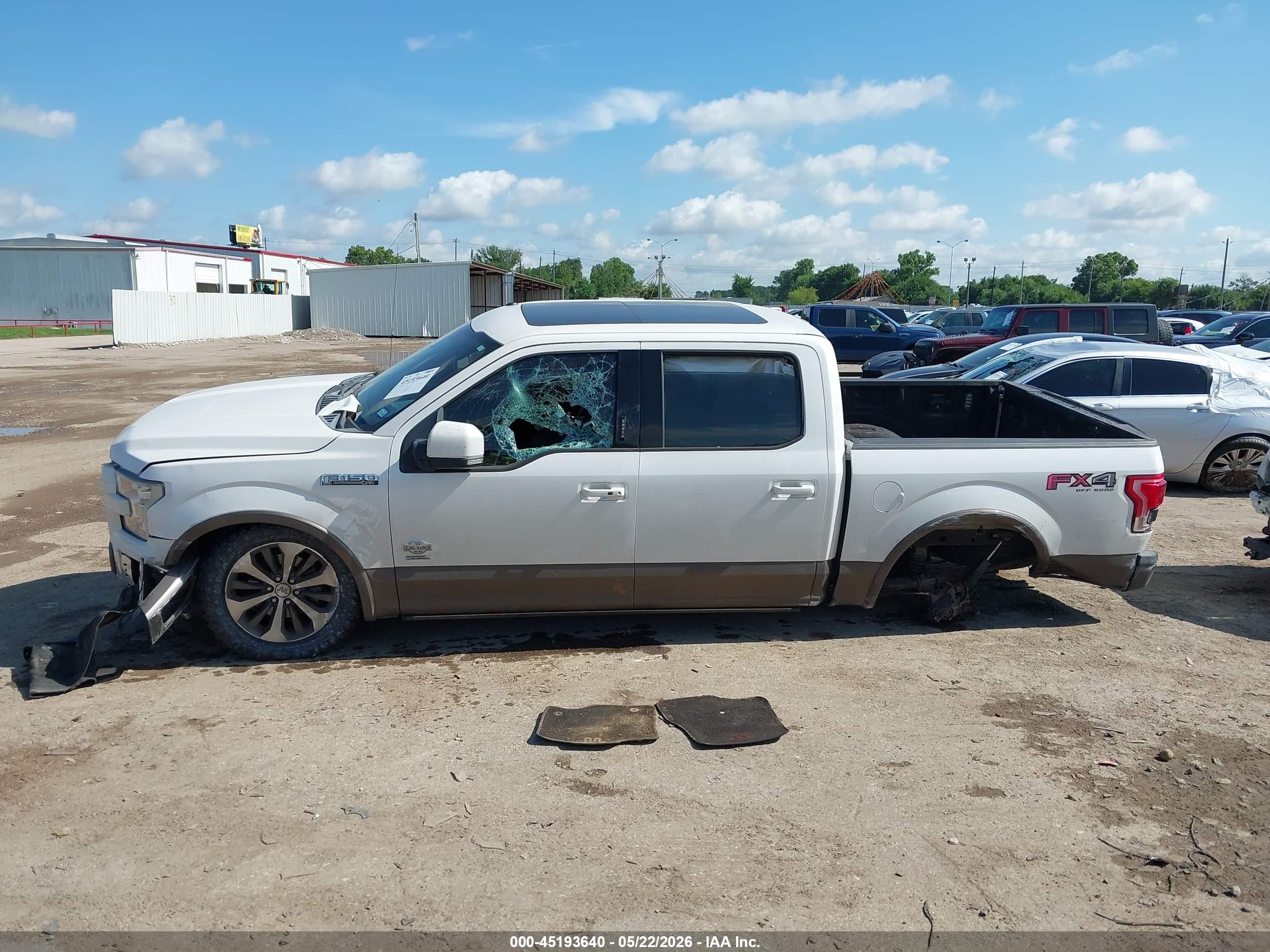 2015 Ford F-150 King Ranch White vin: 1FTEW1CG2FFD08151